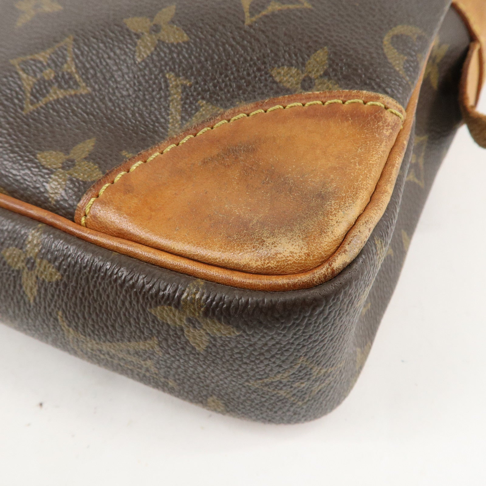 Louis Vuitton Monogram Porte Documents Voyage Bag Brown M53361