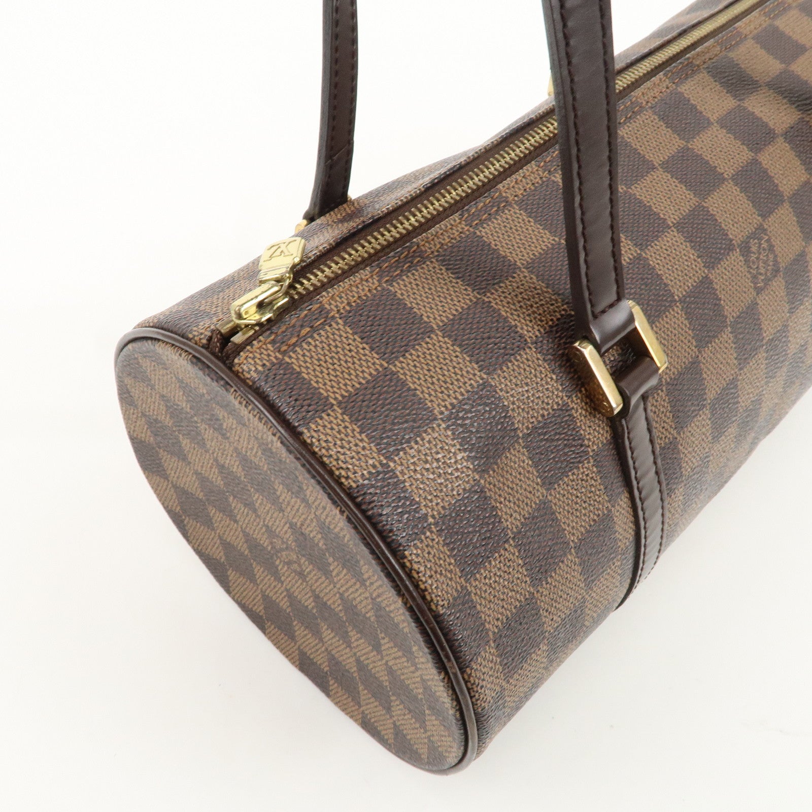 Louis Vuitton Damier Papillon 30 Hand Bag Brown Gold HDW N51303 Used