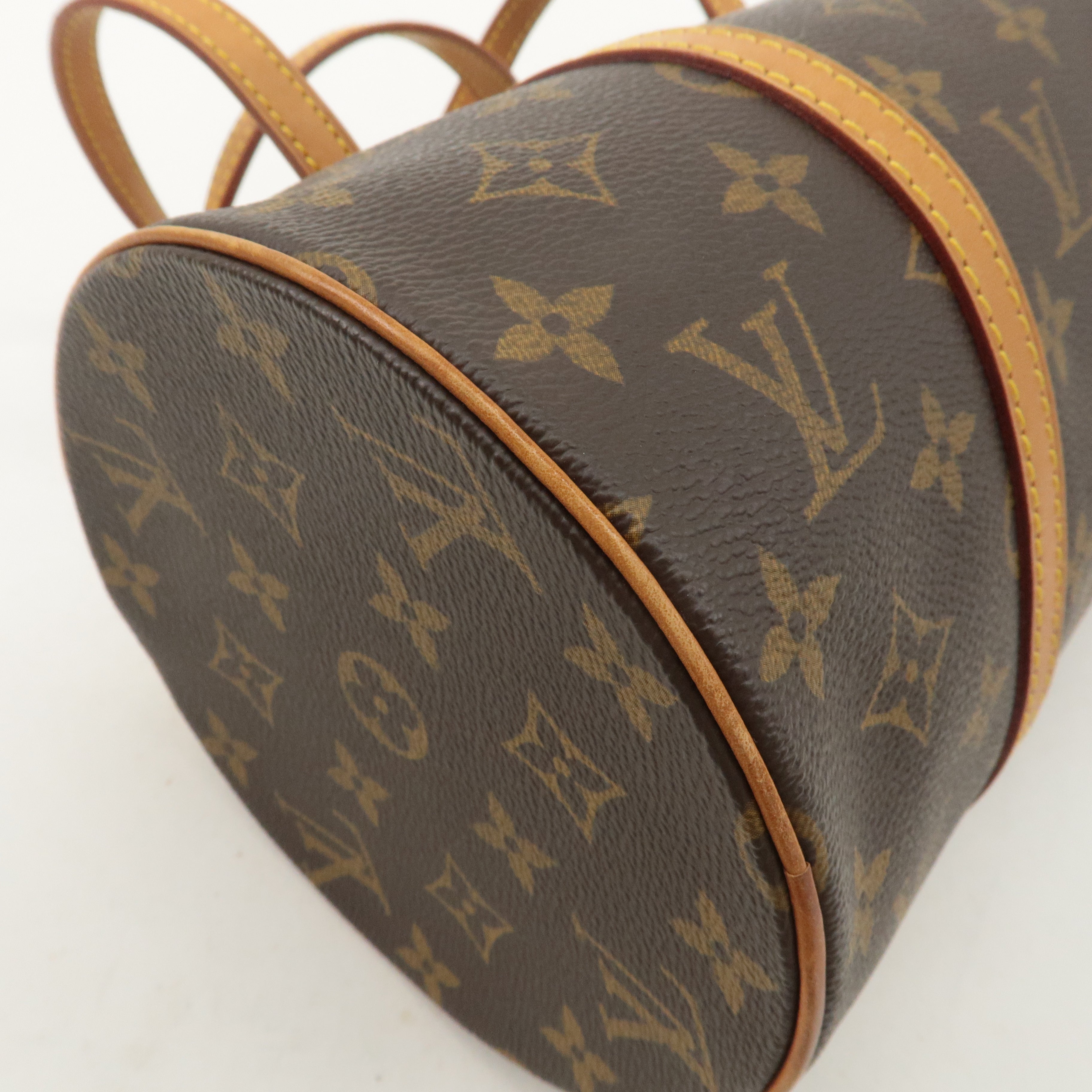 Louis Vuitton Monogram Papillon 30 Hand Bag 
Pouch Brown M51385