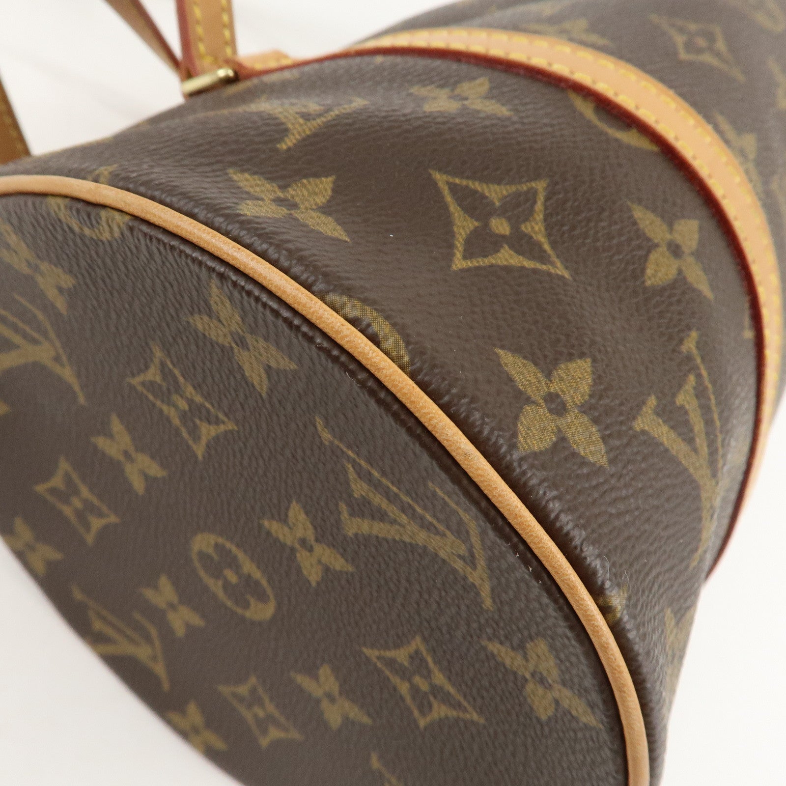 Louis Vuitton Monogram Papillon 30 Hand Bag New Style Brown M51385 Used