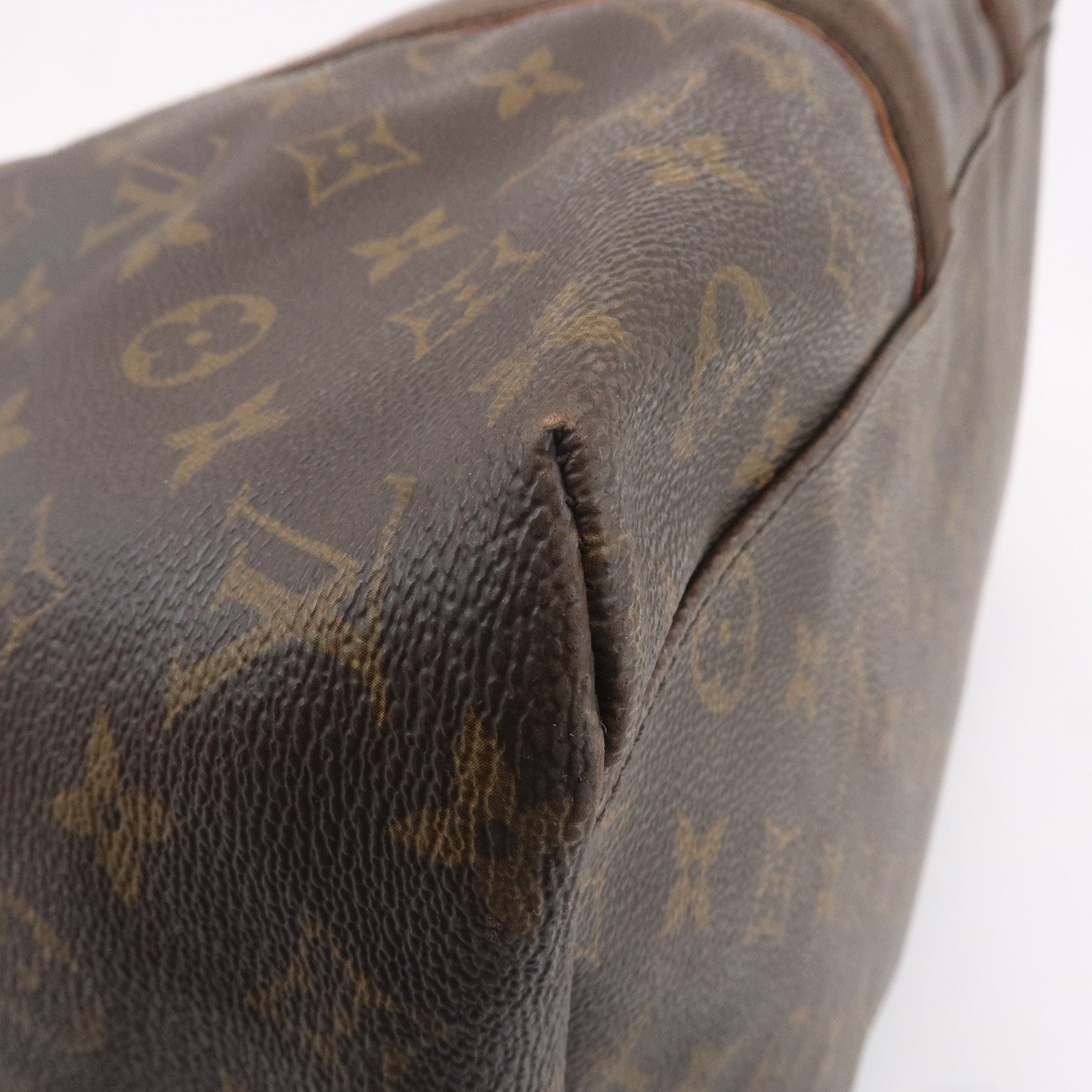 Louis Vuitton Monogram Weekender MM Boston Bag Brown M40476