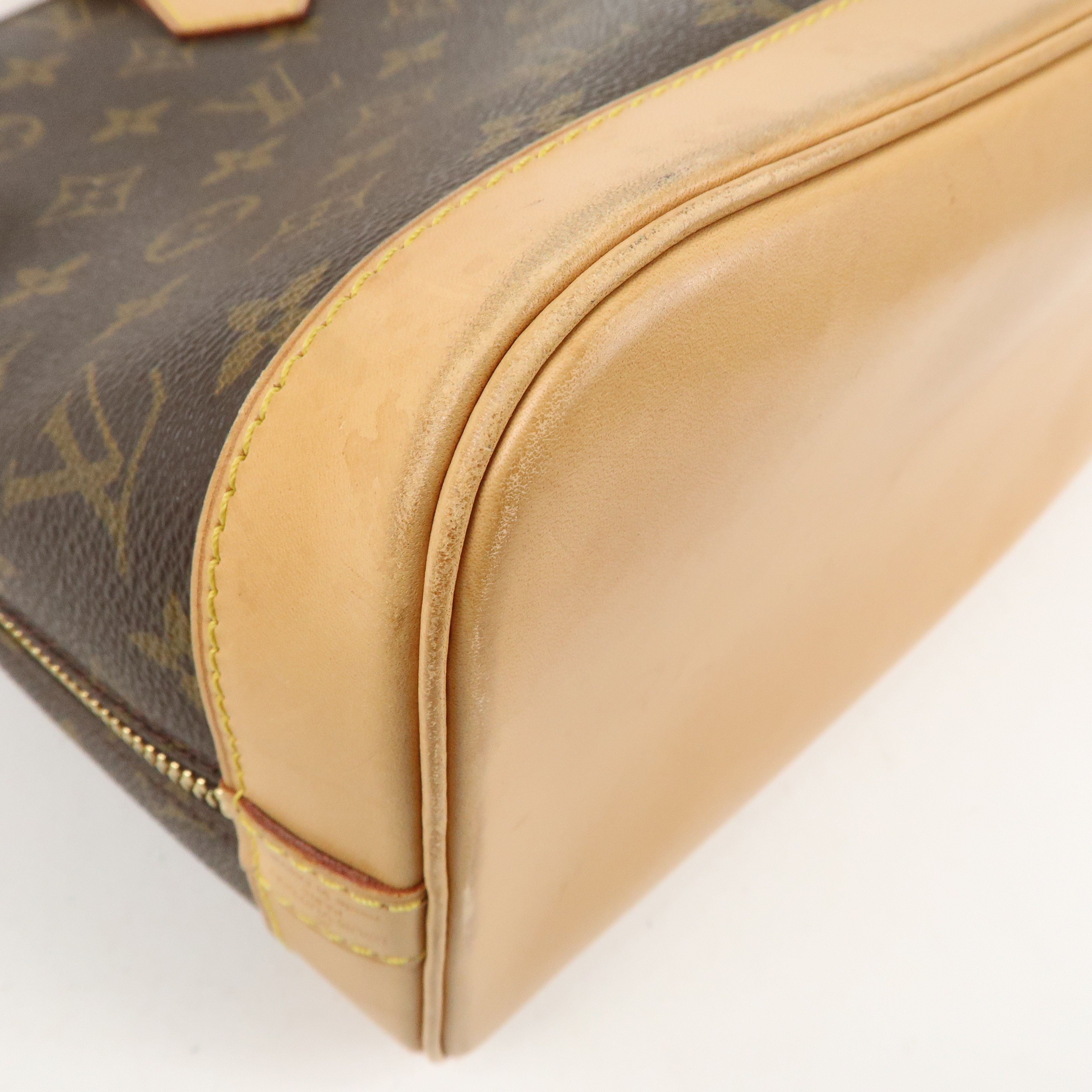 Louis Vuitton Monogram Alma Hand Bag Brown M51130