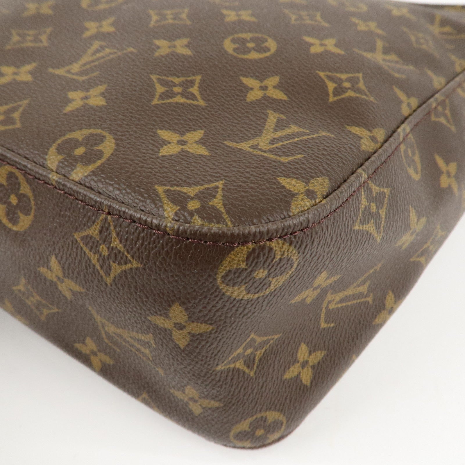 Louis Vuitton Monogram Looping GM Shoulder Bag Brown M51145 Used