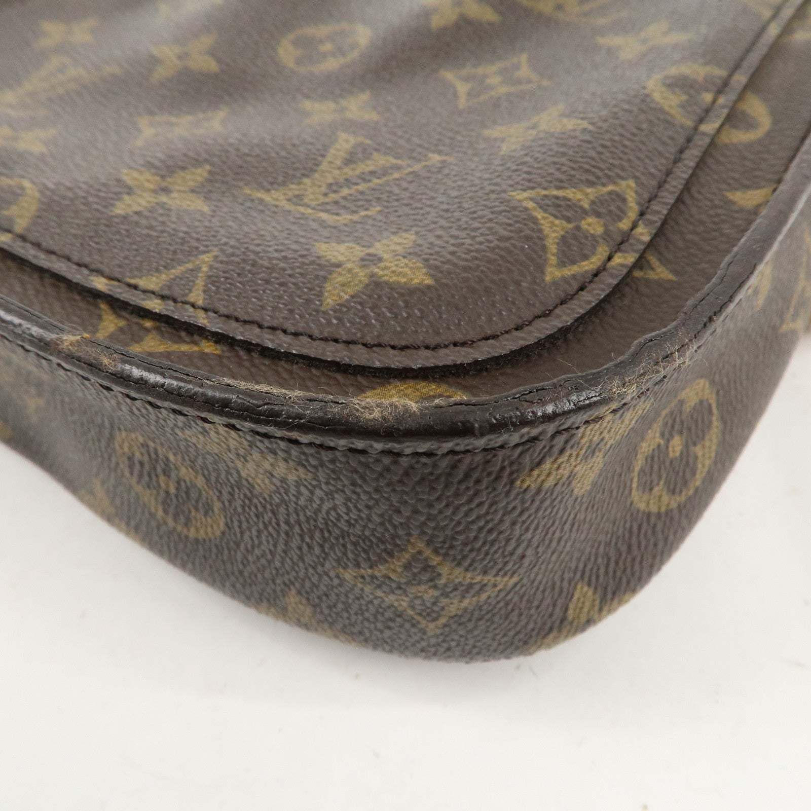 Louis Vuitton Monogram Saint Cloud MM Shoulder Bag Brown M51243