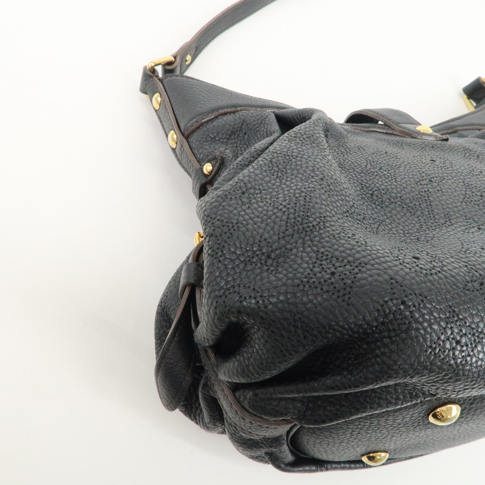 Louis Vuitton Monogram Mahina XS Shoulder Bag Black M95660