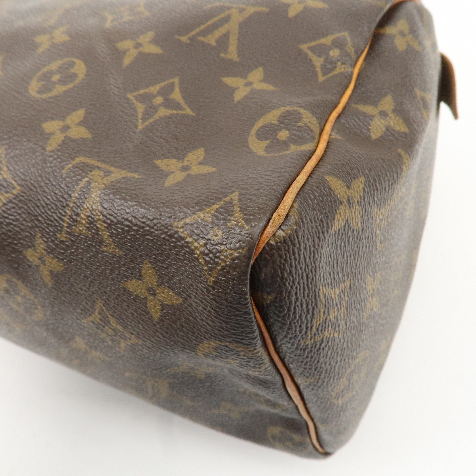 Louis Vuitton Monogram Speedy 25 Hand Bag Boston Bag M41528 Used