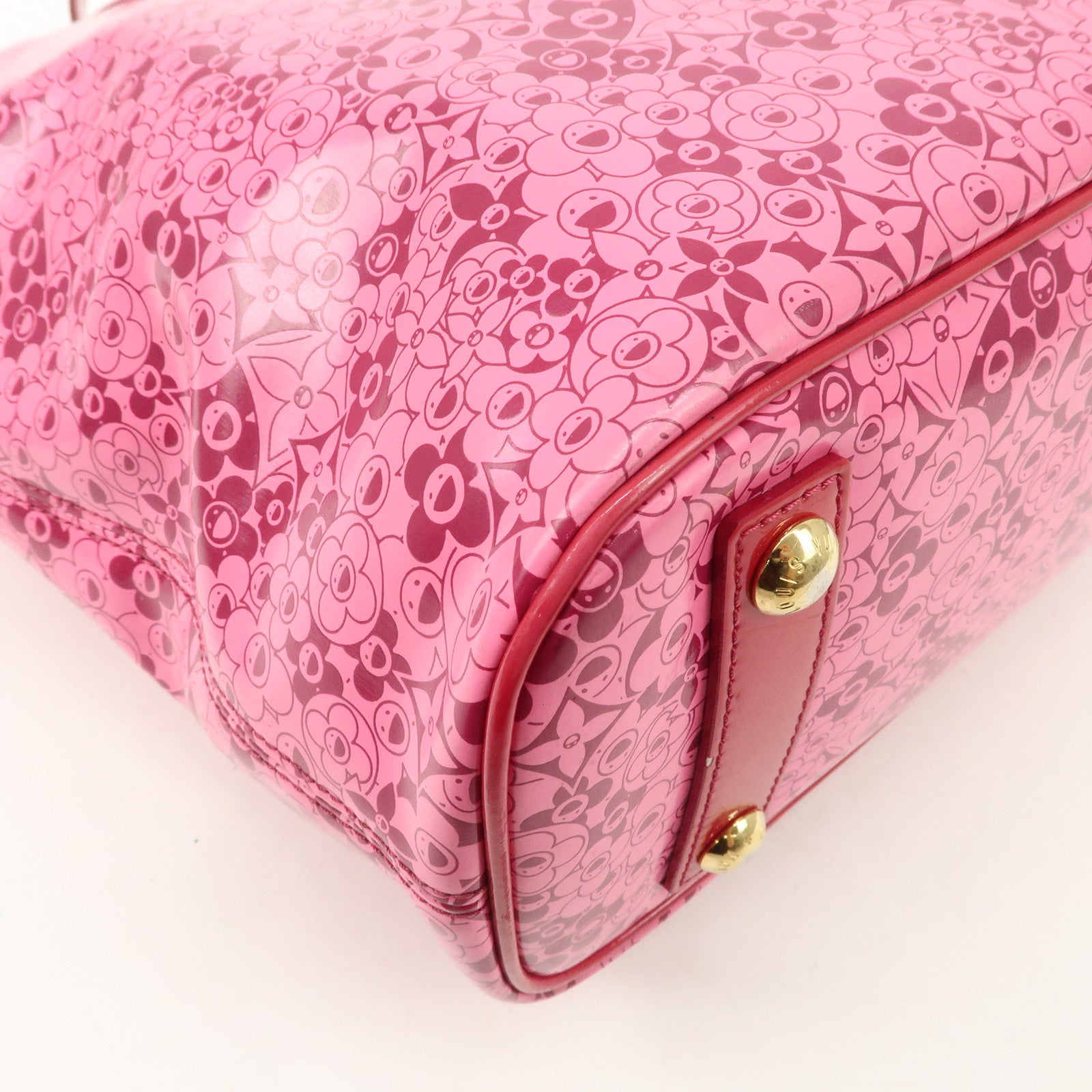 Louis Vuitton Cosmic Blossom PM Tote Bag Rose Pink Murakami M93160 Used