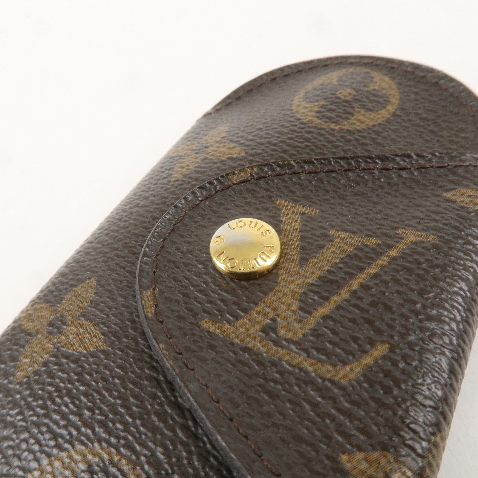 Louis Vuitton Monogram Round PM 4 Key Case Brown M60115