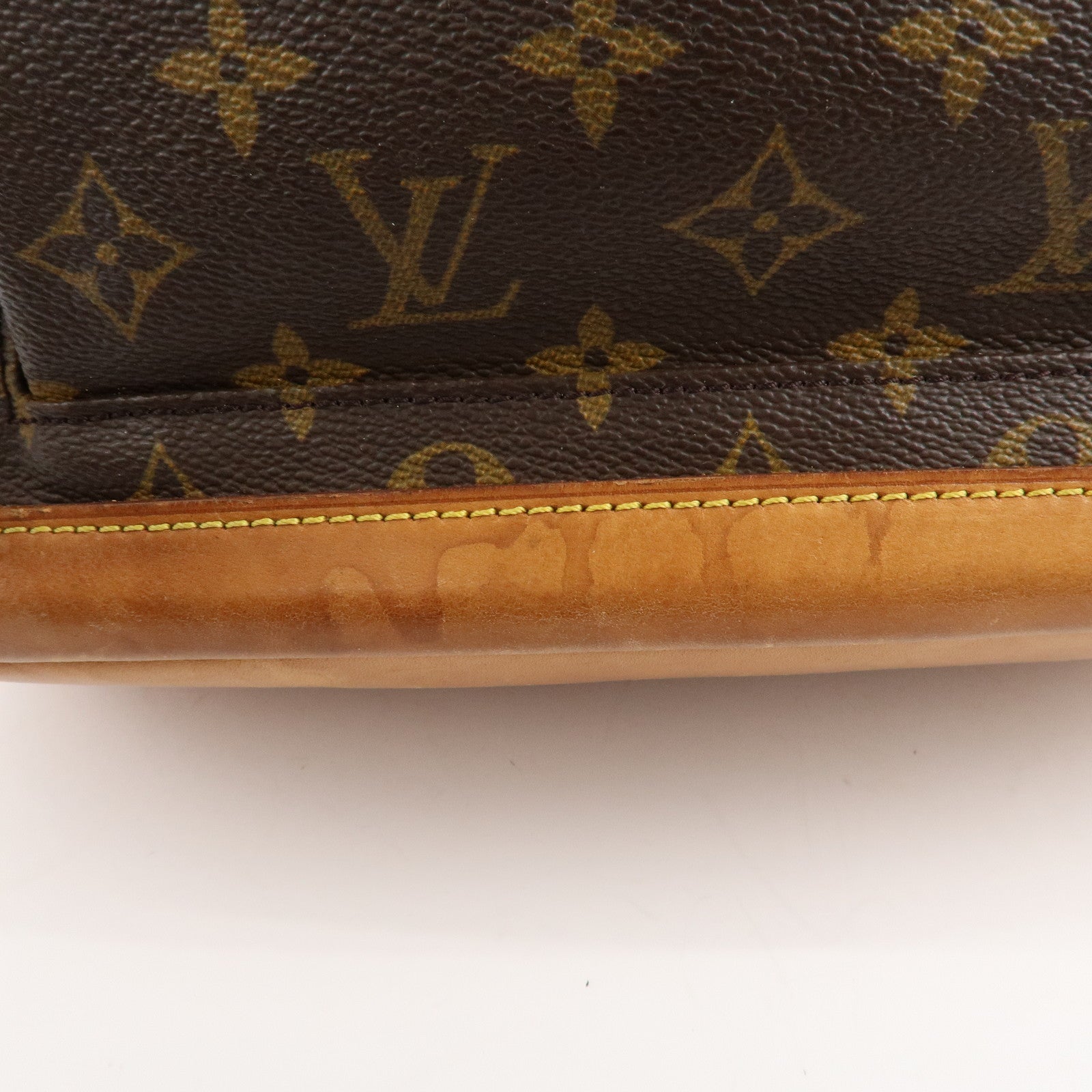 Louis Vuitton Monogram Montsouris GM Back Pack Brown M51135 Used