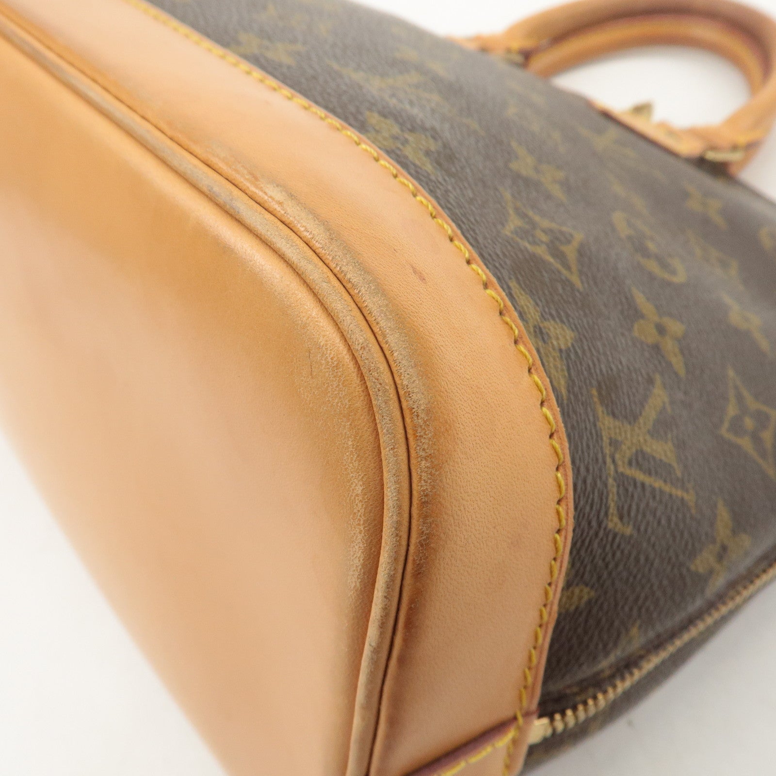 Louis Vuitton Monogram Alma Hand Bag Brown M51130