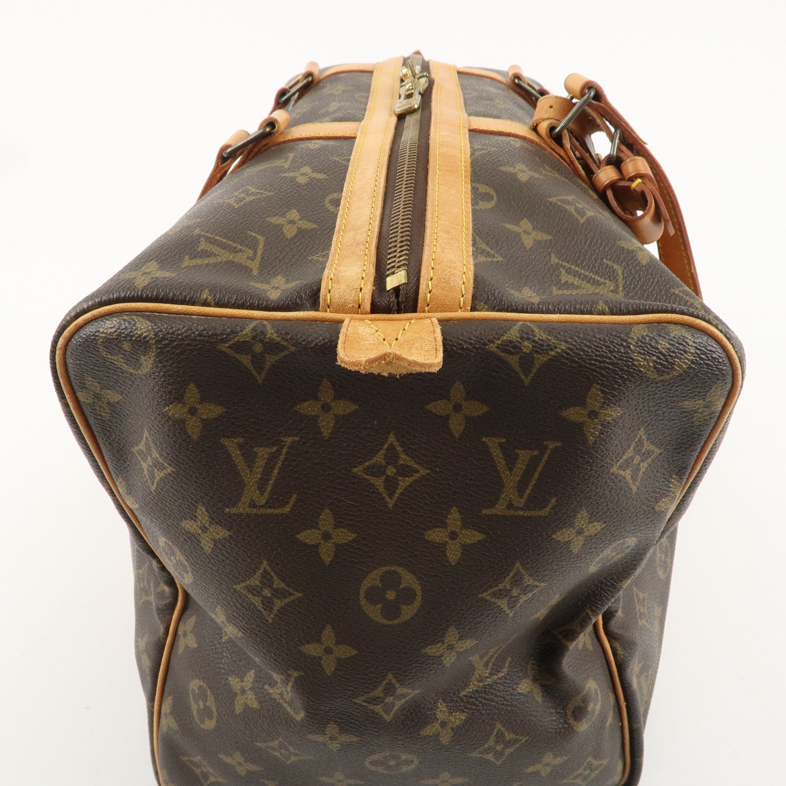 Louis Vuitton Monogram Sac Souple 45 Boston Bag Brown M41624