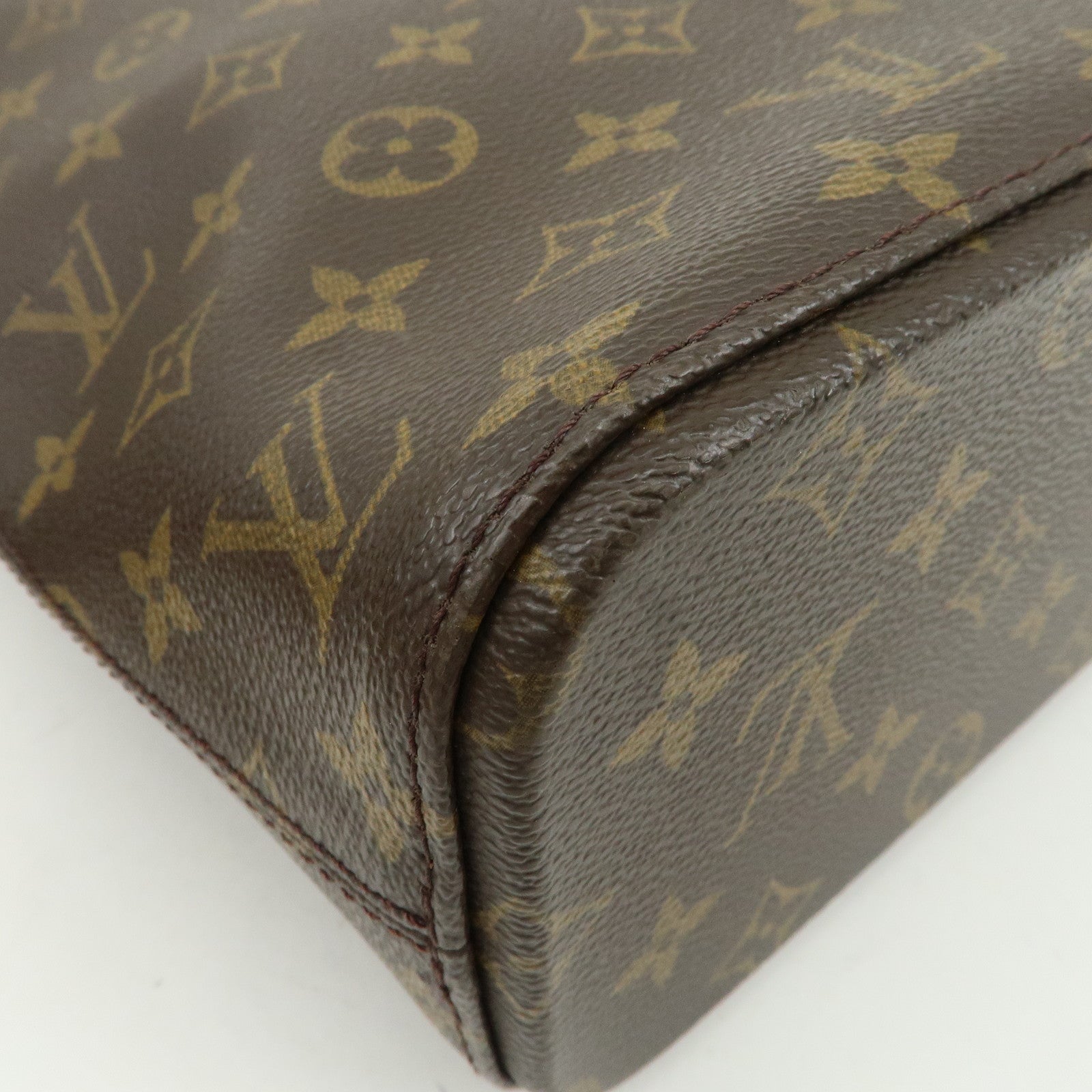 Louis Vuitton Monogram Luco Tote Bag Hand Bag Brown M51155 Used