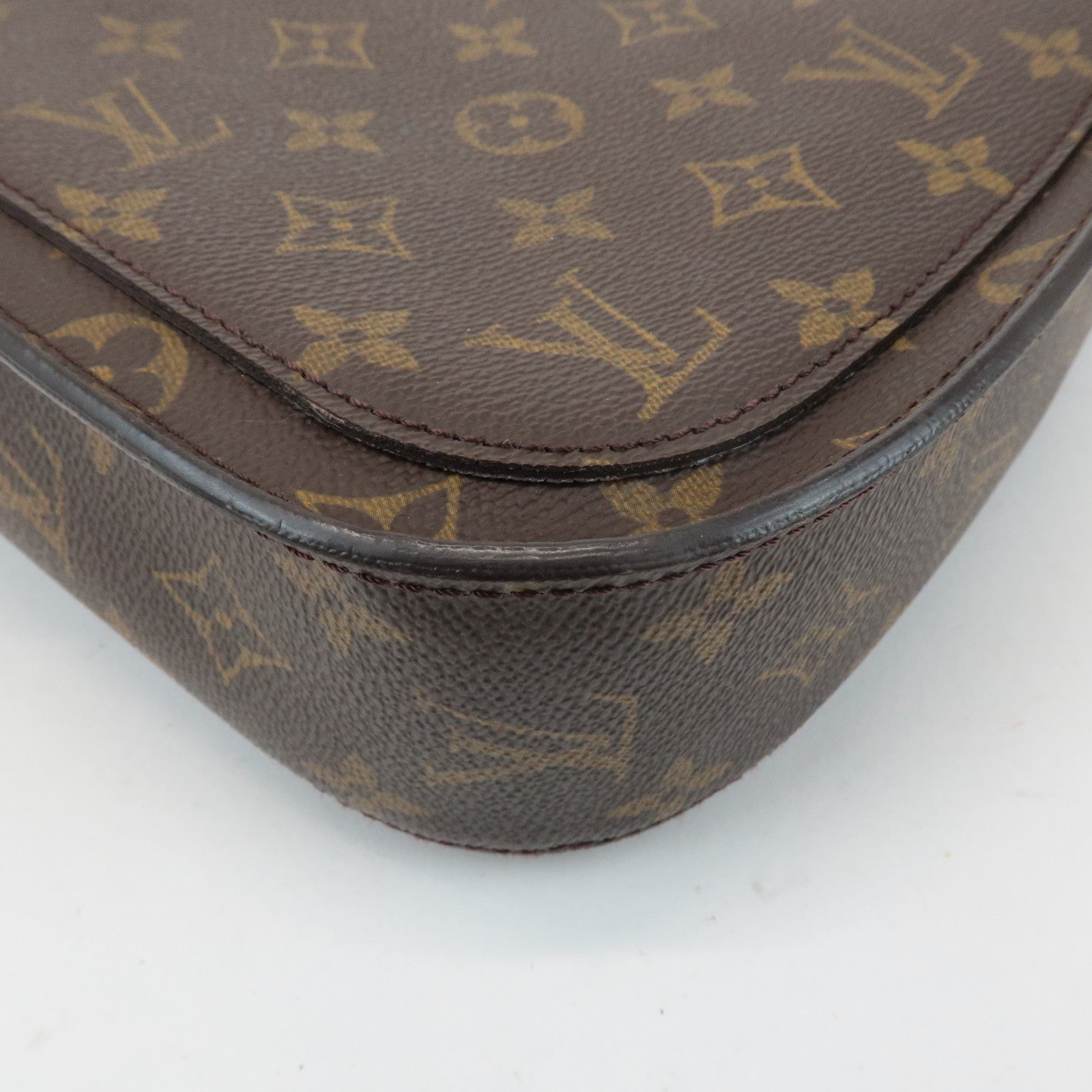 Louis Vuitton Monogram Saint Cloud GM Shoulder Bag Brown M51242 Used