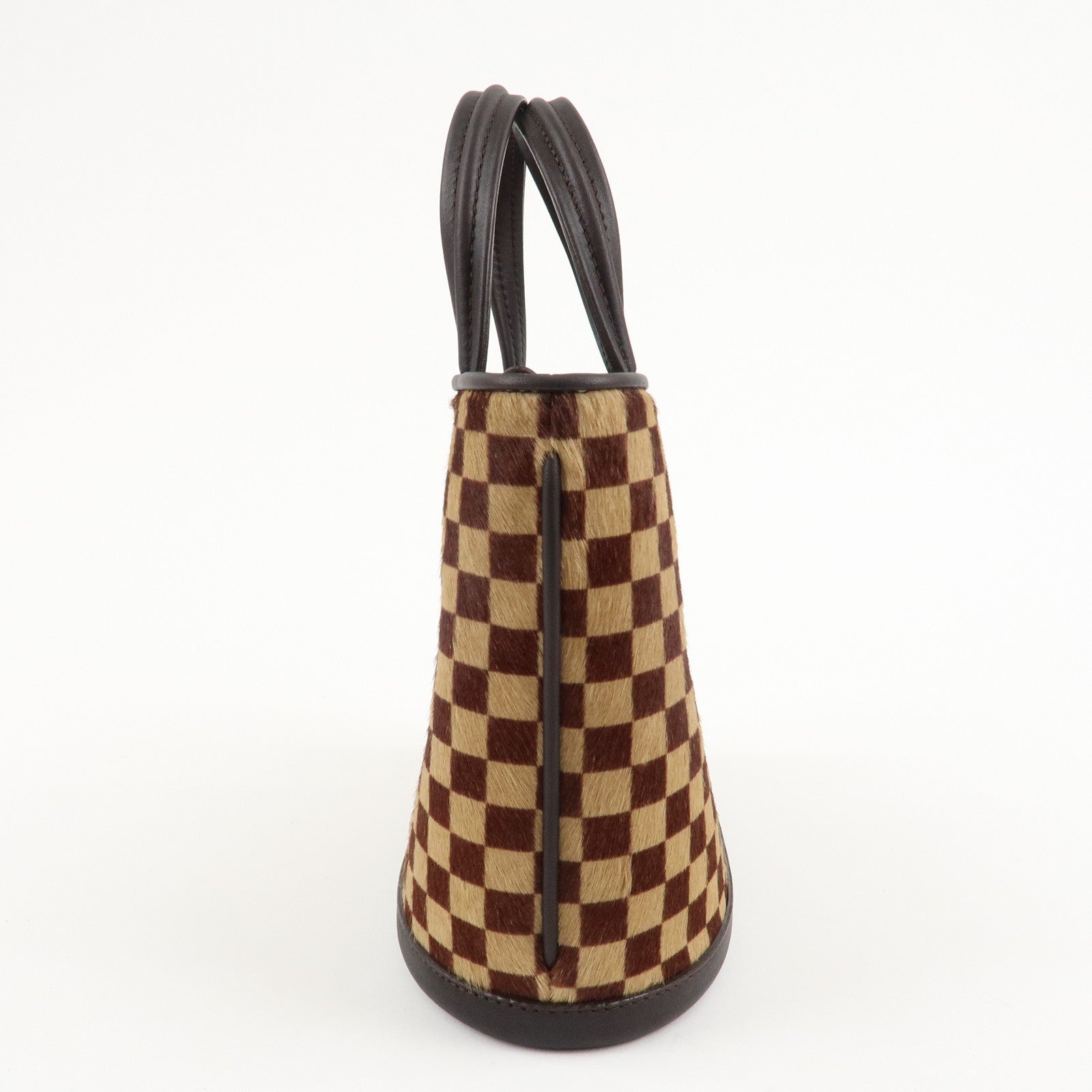 Louis Vuitton Damier Sauvage Impala Hand Bag Beige Brown M92133 Used