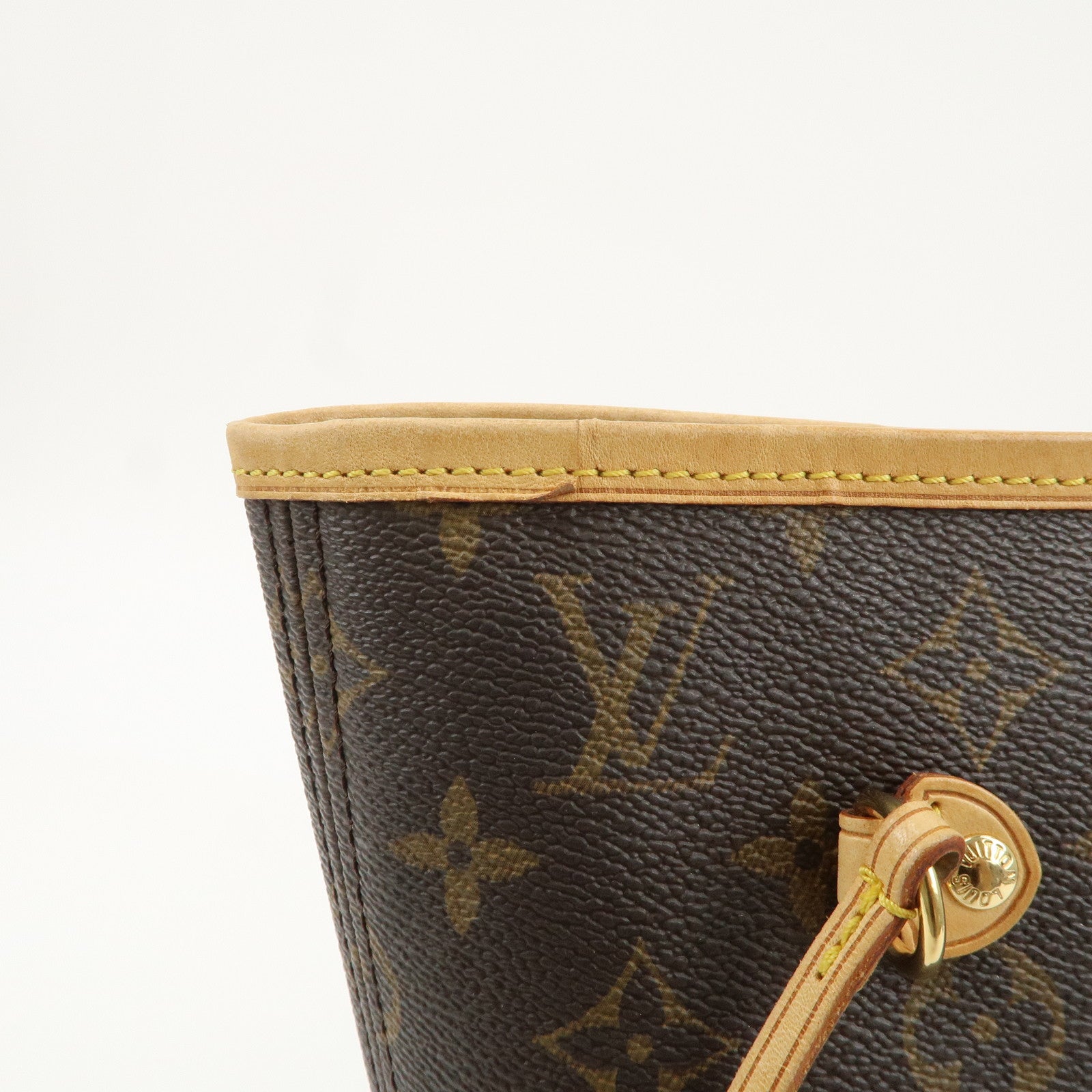 Louis Vuitton Monogram Neverfull MM Tote Bag Brown M40156 Used