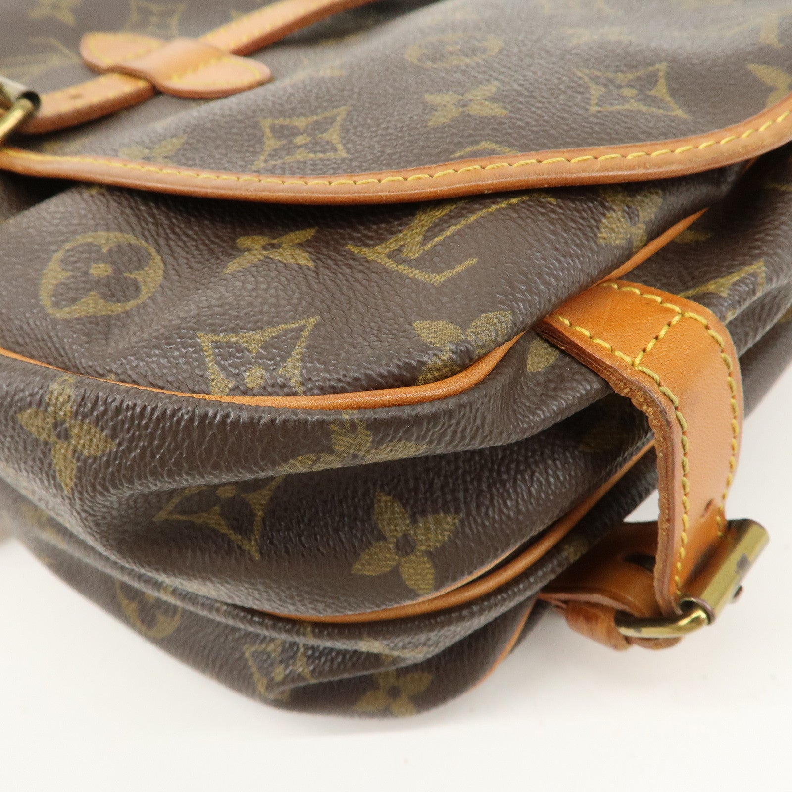 Louis Vuitton Monogram Saumur 30 Shoulder Bag Brown M42256