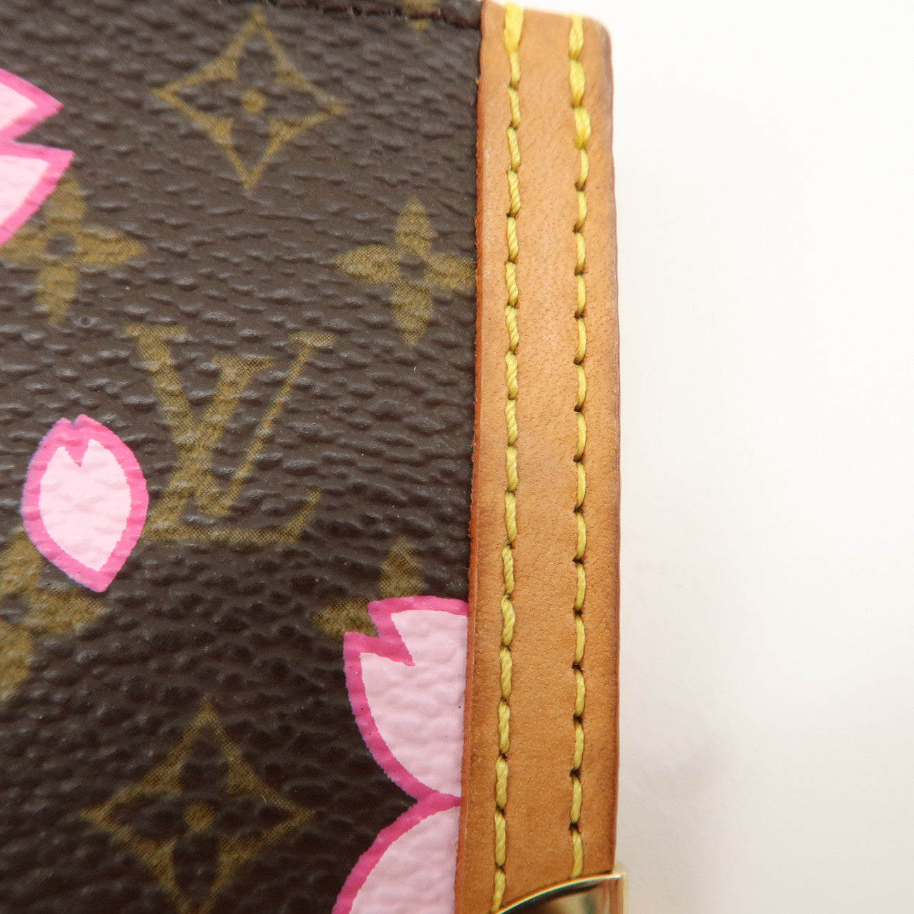 Louis Vuitton Cherry Blossom Pochette Cles Coin Case M92015 Used