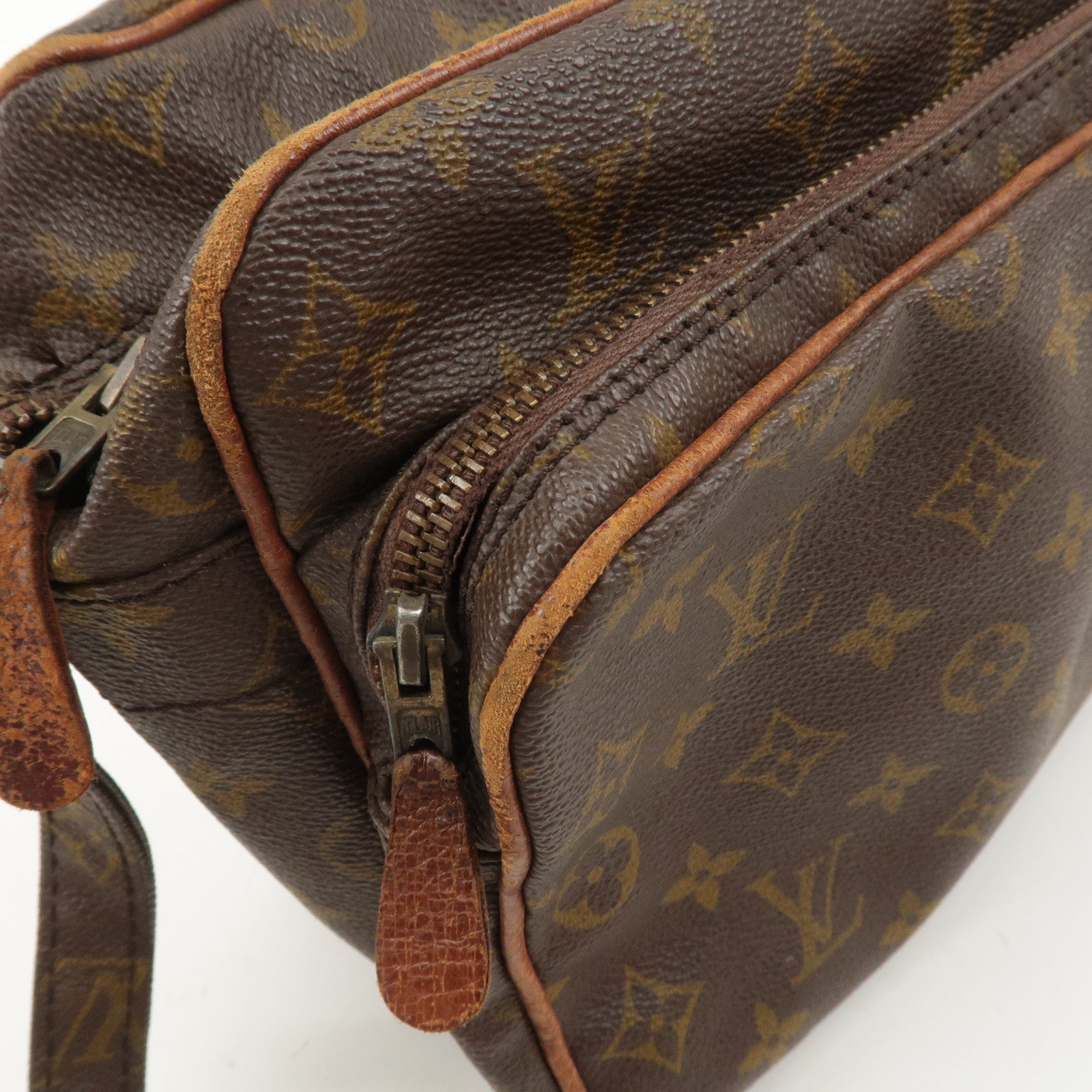 Louis Vuitton Monogram Nail Shoulder Bag Old Model Brown