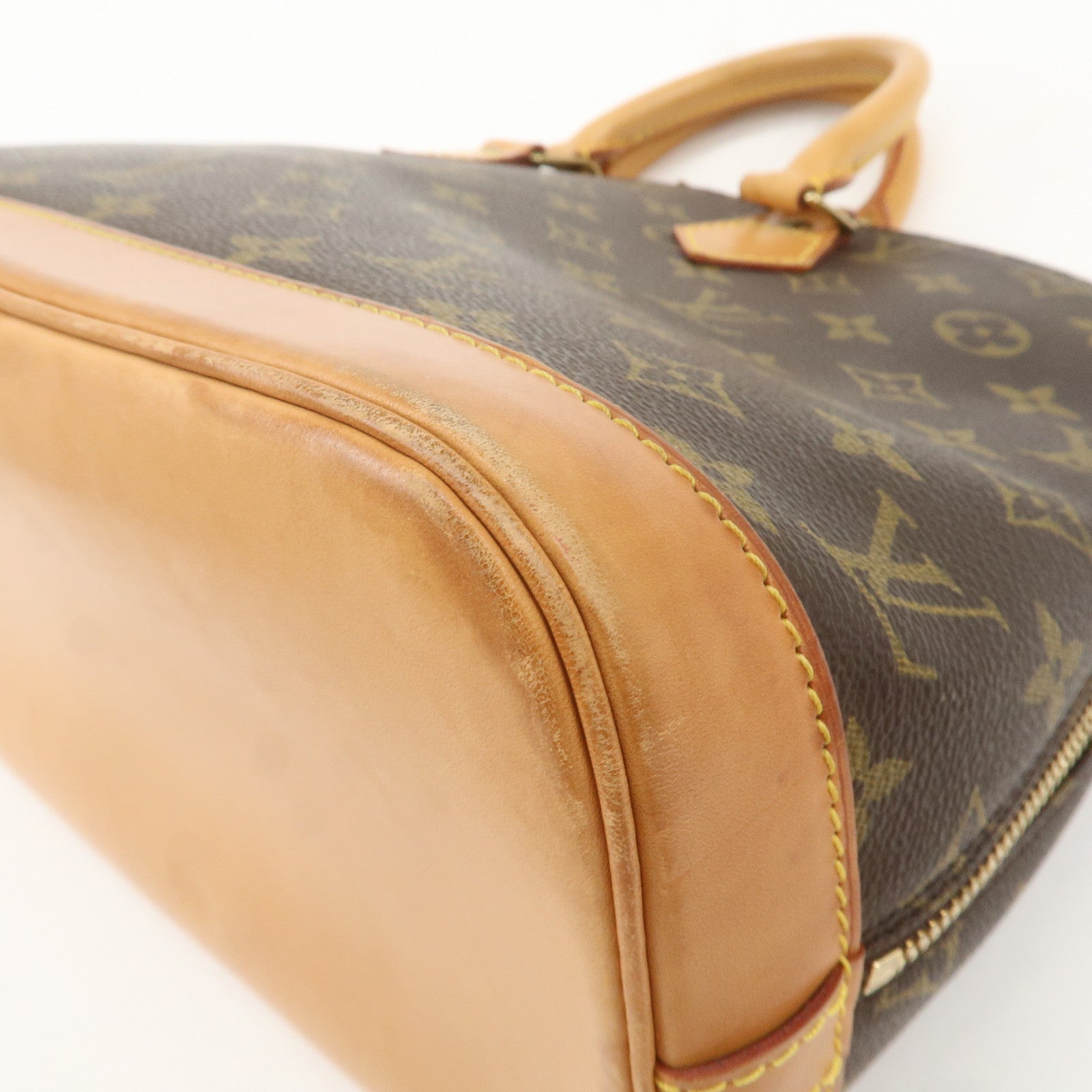 Louis Vuitton Monogram Alma Hand Bag Brown M51130