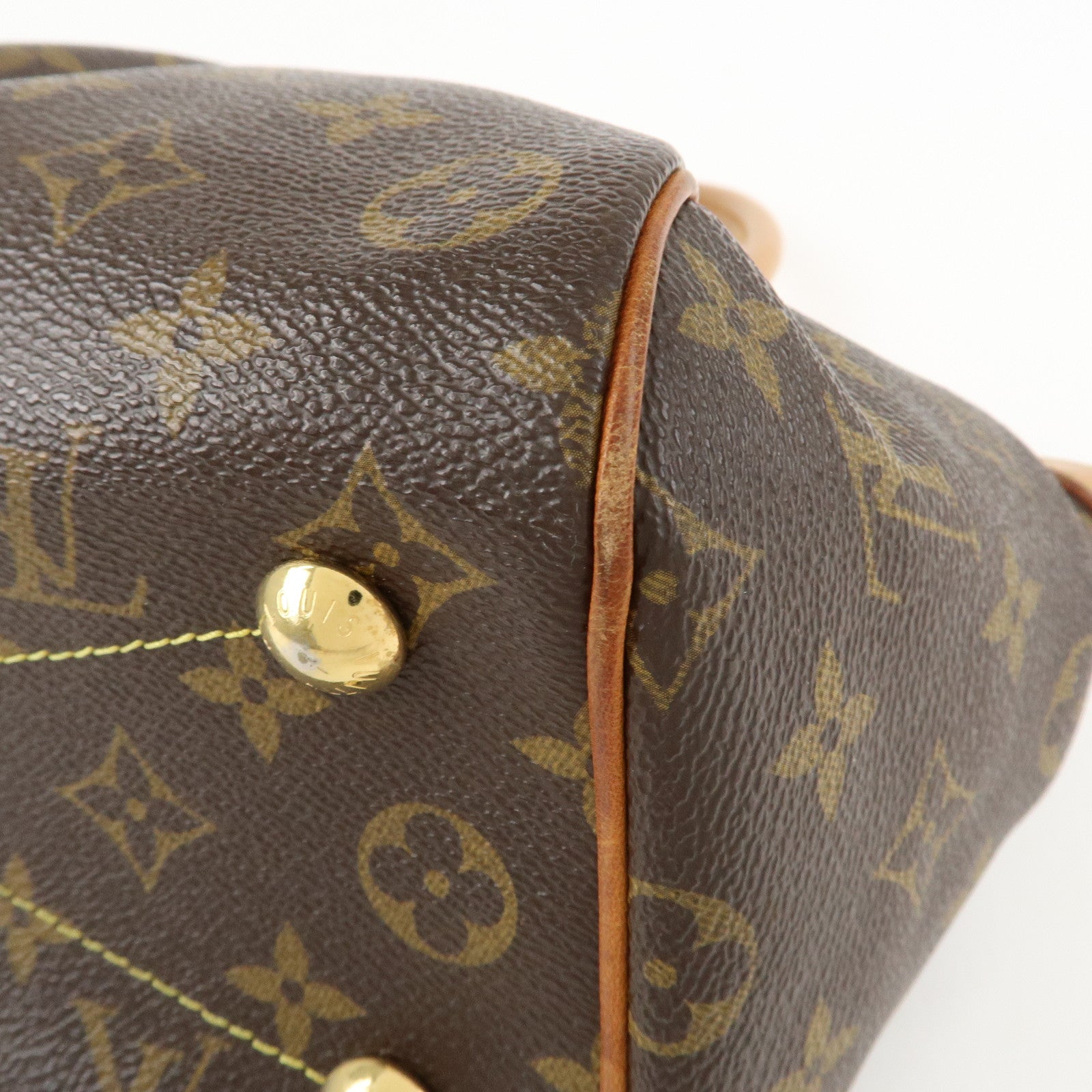 Louis Vuitton Monogram Tivoli PM Hand Bag Brown M40143 Used