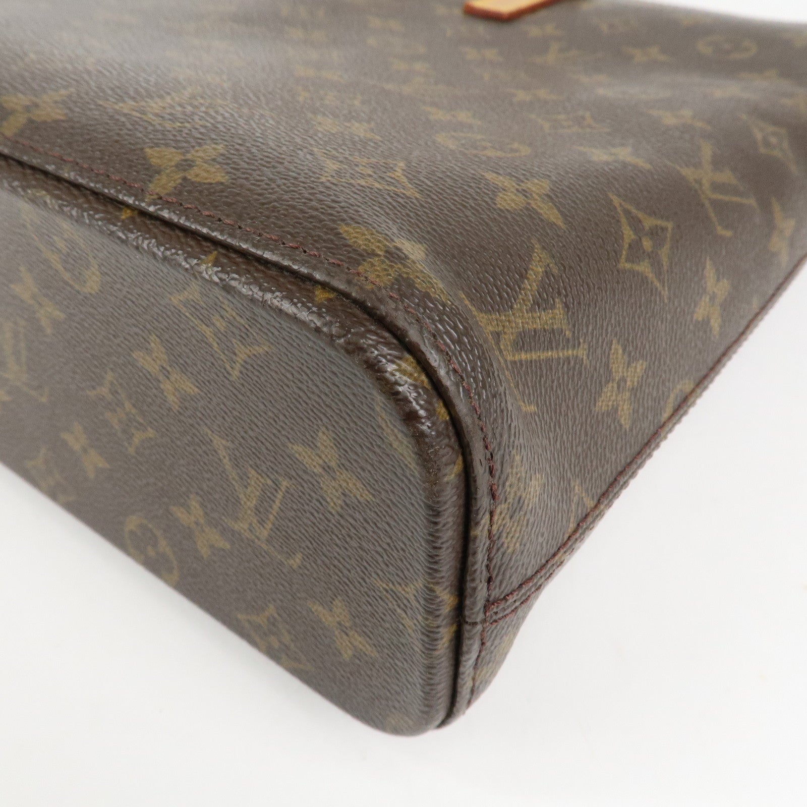 Louis Vuitton Monogram Luco Tote Bag Hand Bag Brown M51155 Used