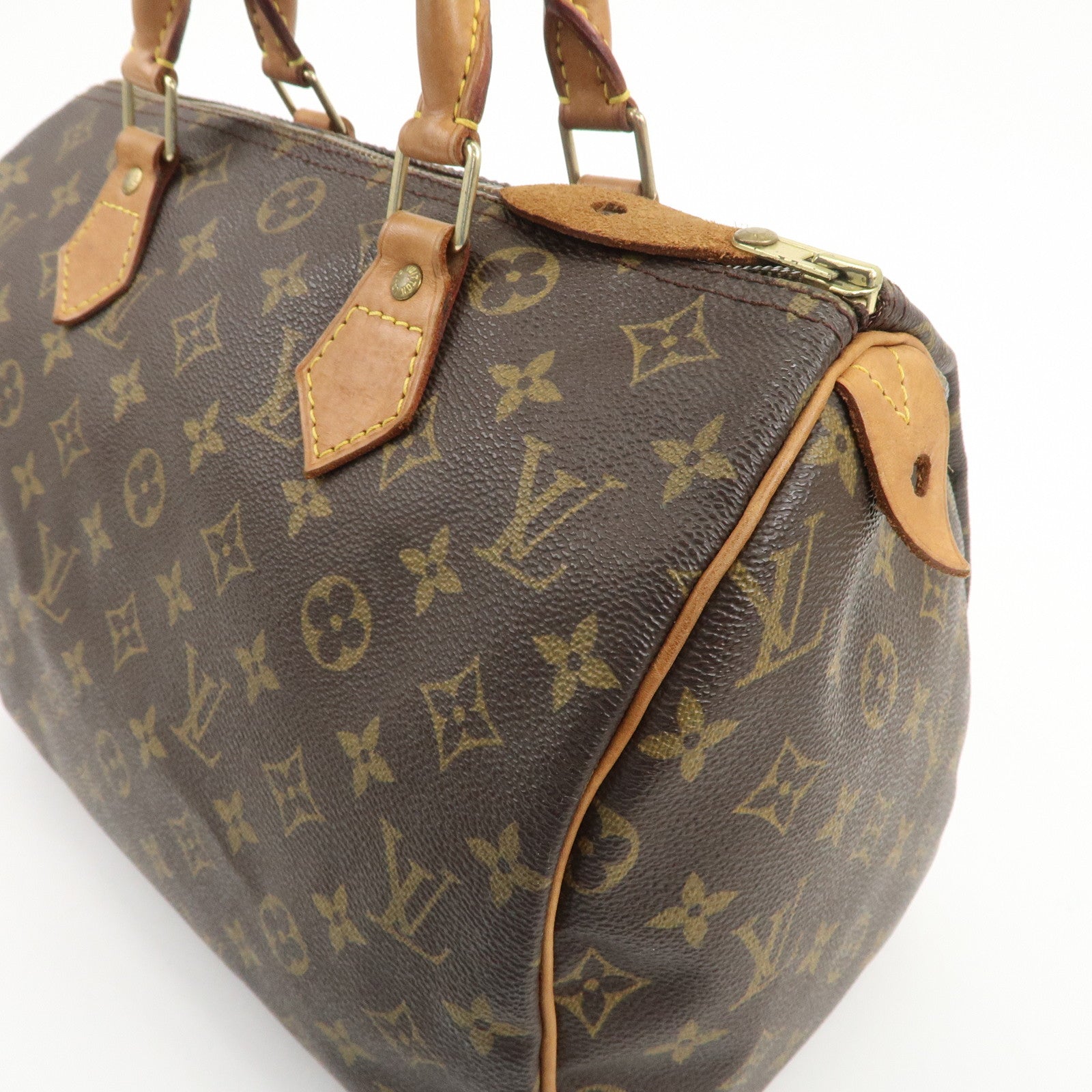 Louis Vuitton Monogram Speedy 30 Hand Bag Boston Bag M41526 Used