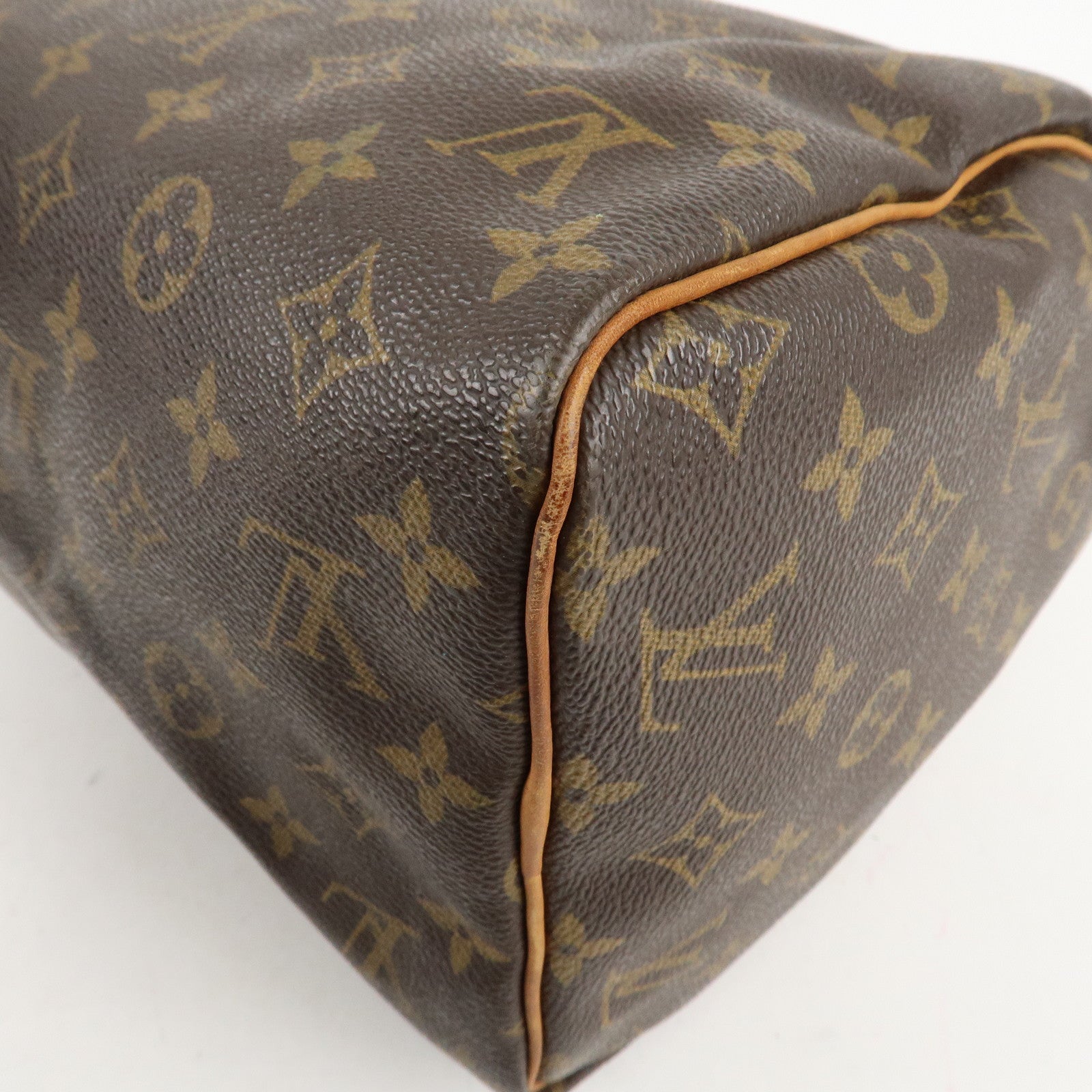 Louis Vuitton Monogram Speedy 30 Hand Bag Boston Bag M41526 Used