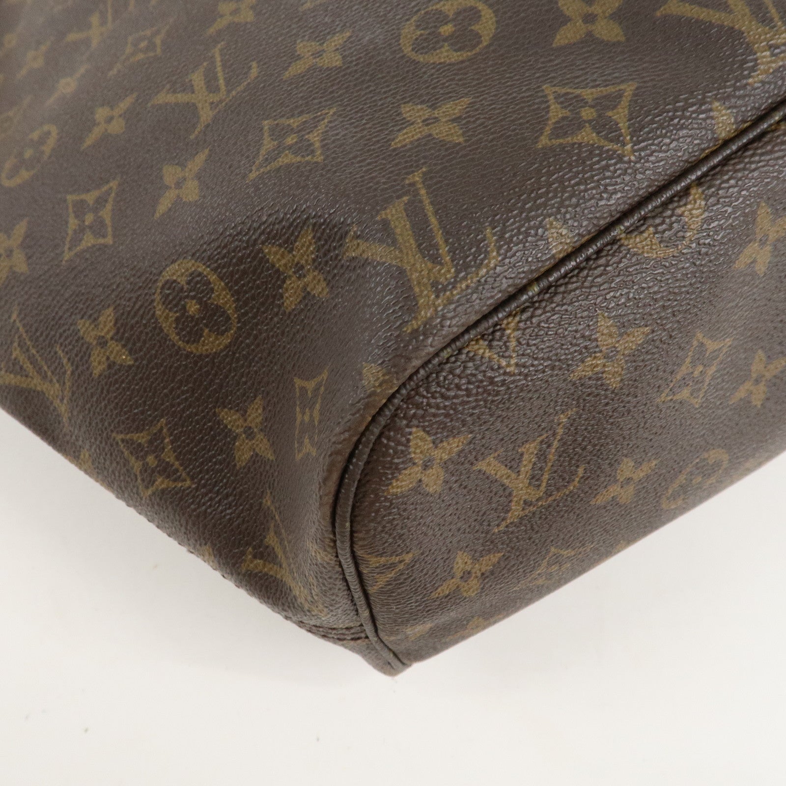 Louis Vuitton Monogram Neverfull MM Tote Bag Brown M40156 Used