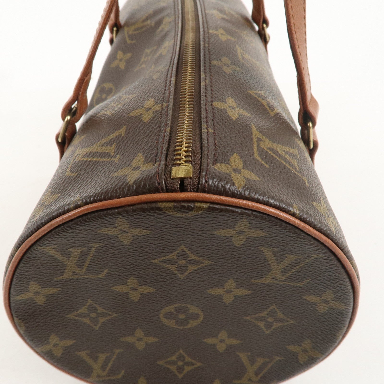 Louis Vuitton Monogram Papillon 30 Hand Bag 
Pouch Brown M51365