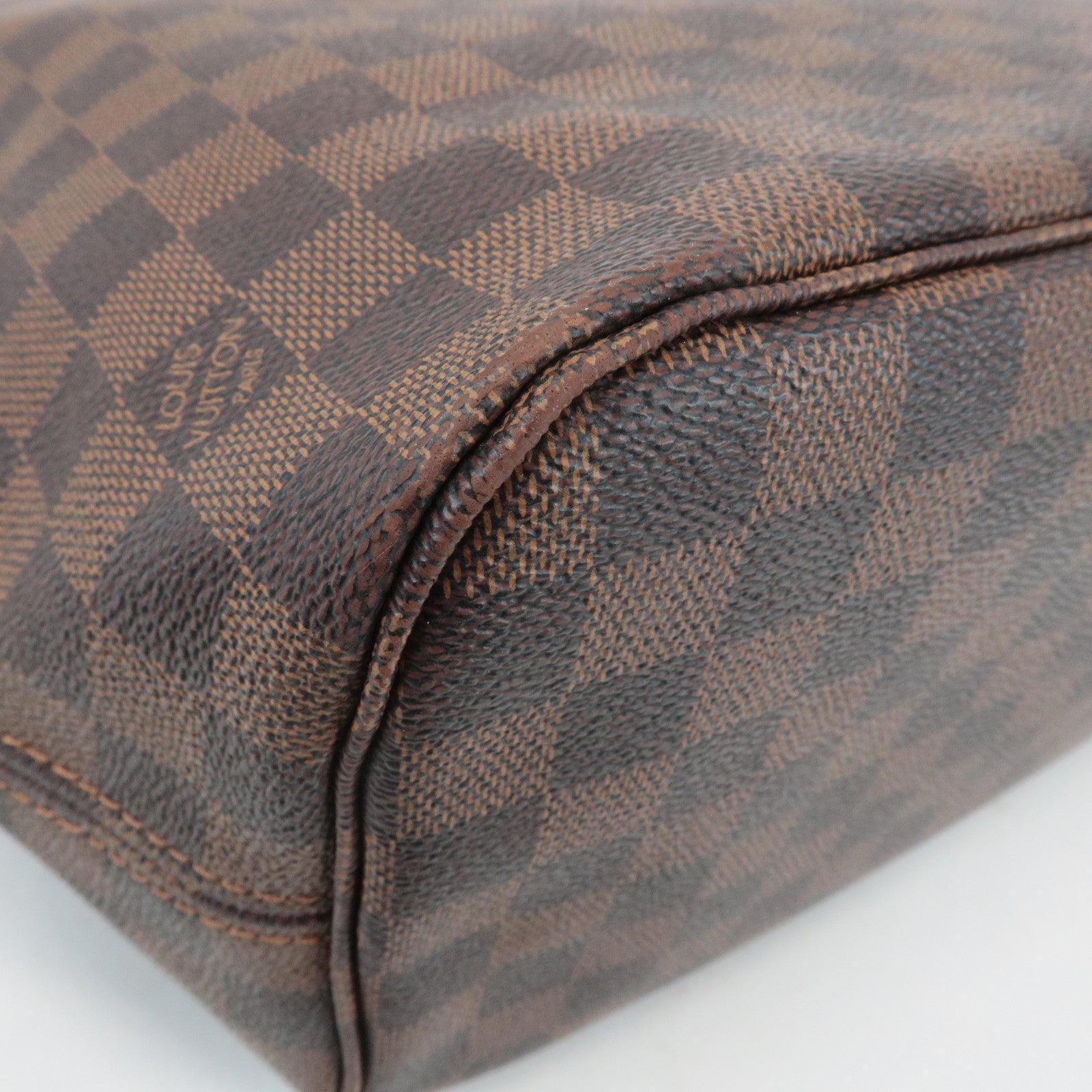 Louis Vuitton Damier Neverfull MM Tote Bag Damier Ebene N51105 Used