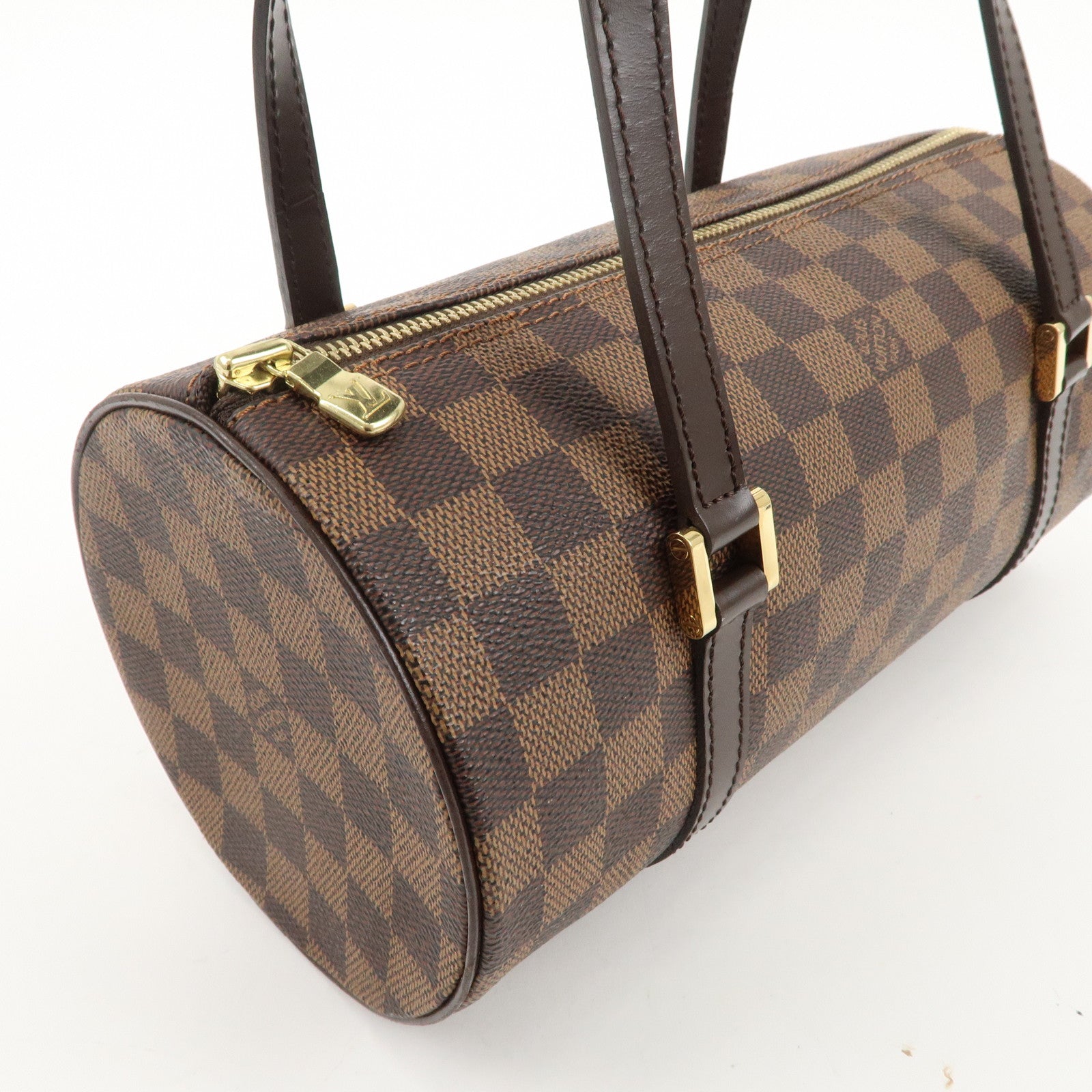 Louis Vuitton Damier Ebene Papillon 26 Hand Bag Brown N51304 Used