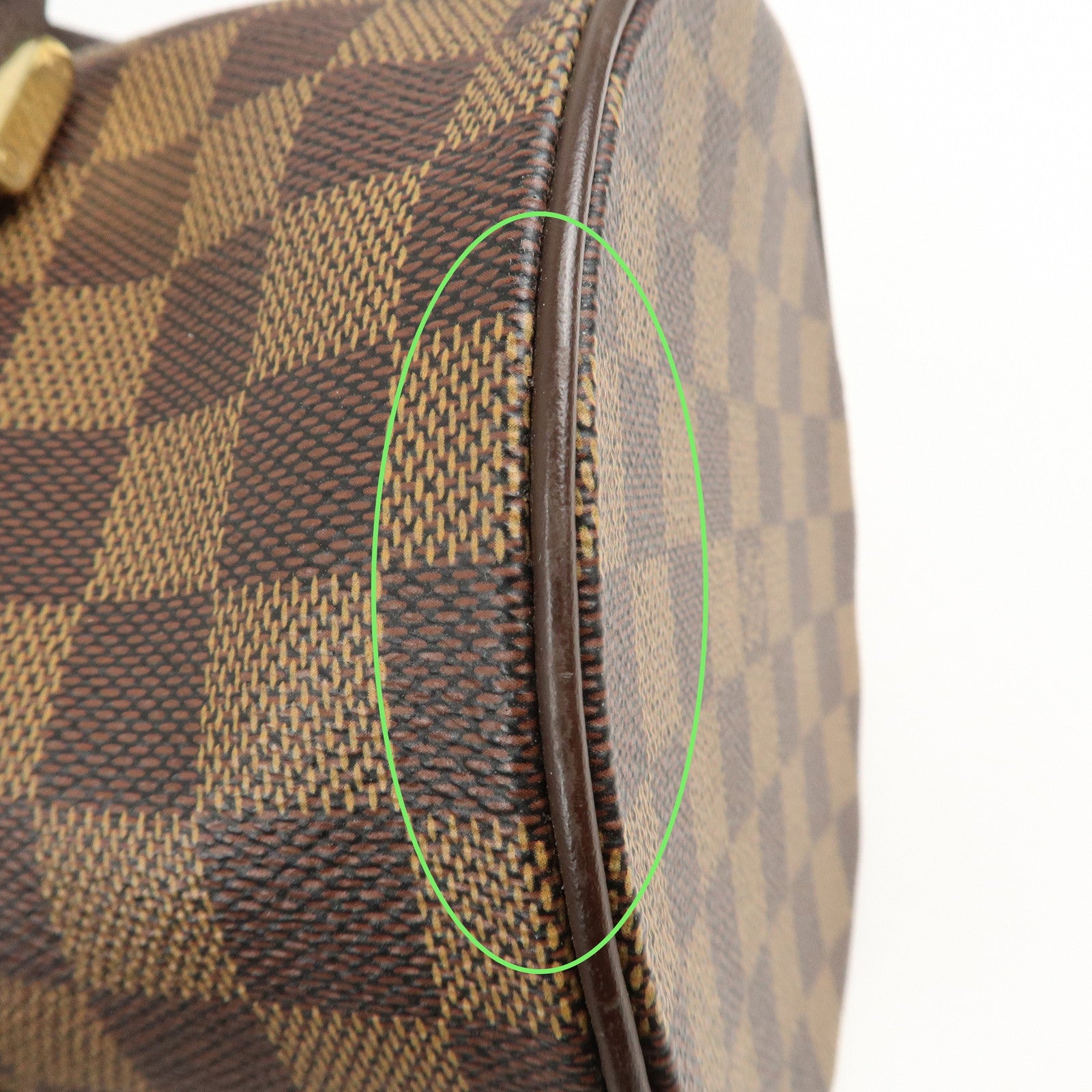 Louis Vuitton Damier Ebene Papillon 30 Hand Bag Brown N51303 Used