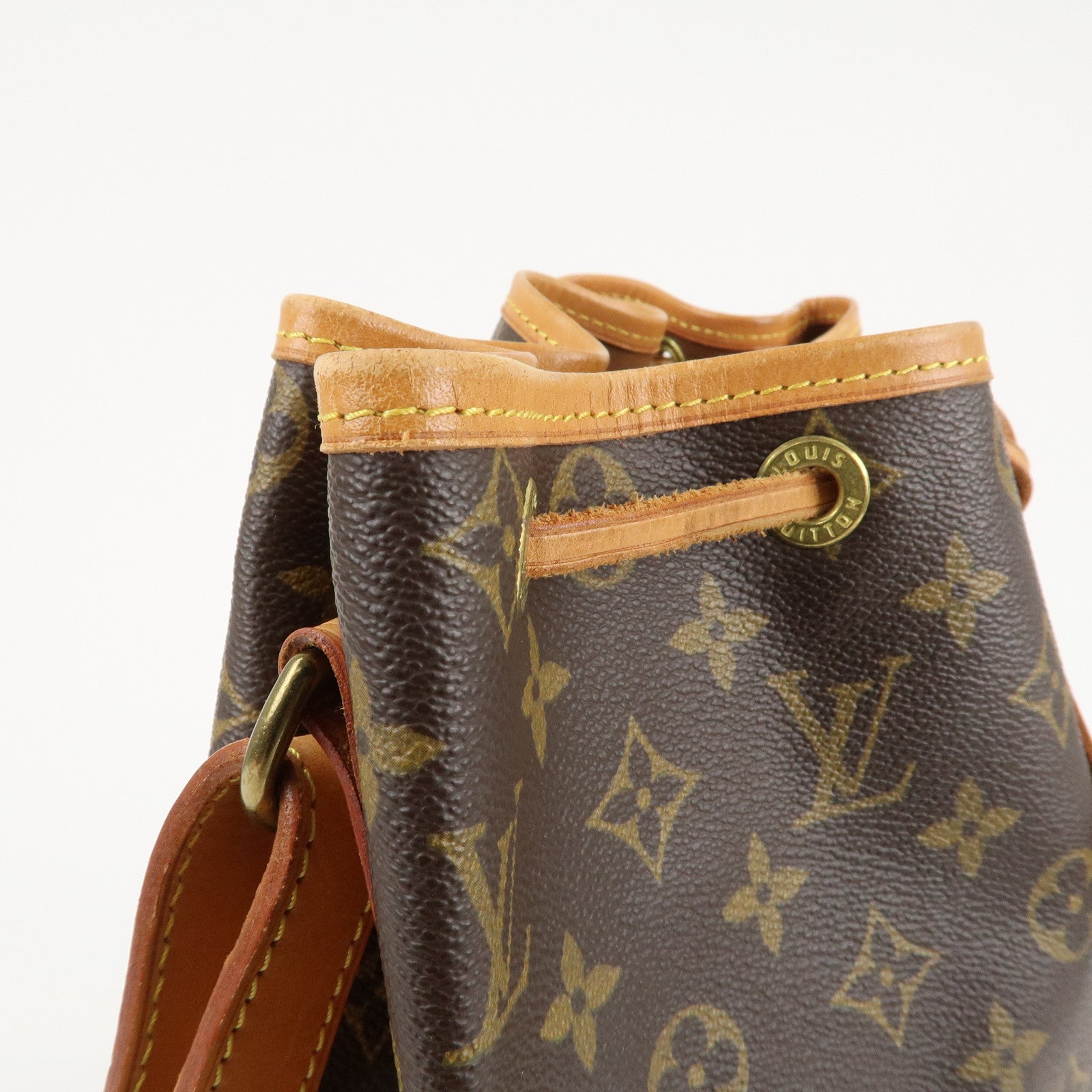 Louis Vuitton Monogram Noe Shoulder Bag Hand Bag Brown M42224 Used