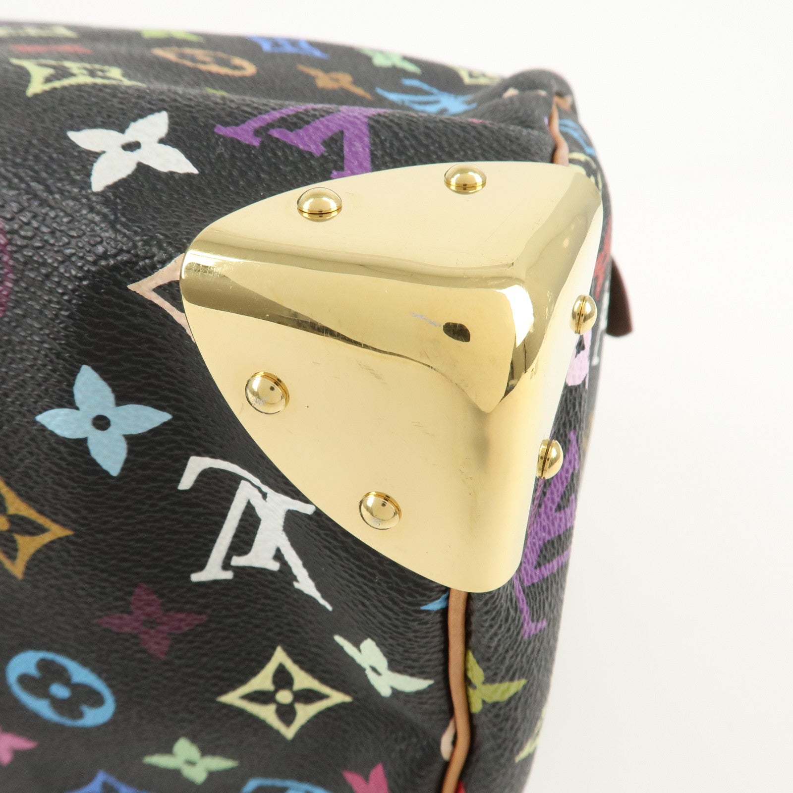 Louis Vuitton Monogram Multi Color Speedy 30 Hand Bag M92642 Used