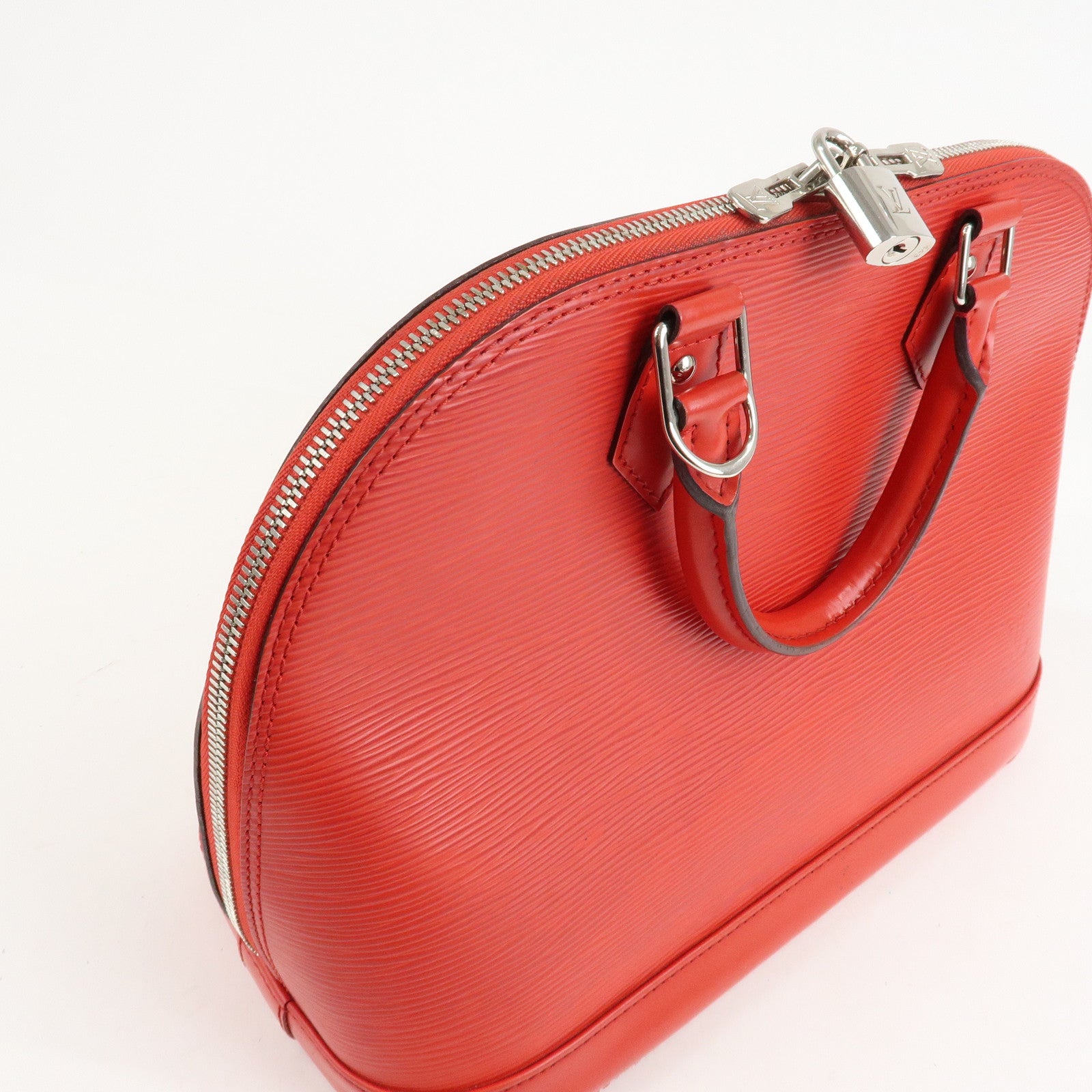 Louis Vuitton Epi Alma PM Hand Bag Coquelicot Red M41154