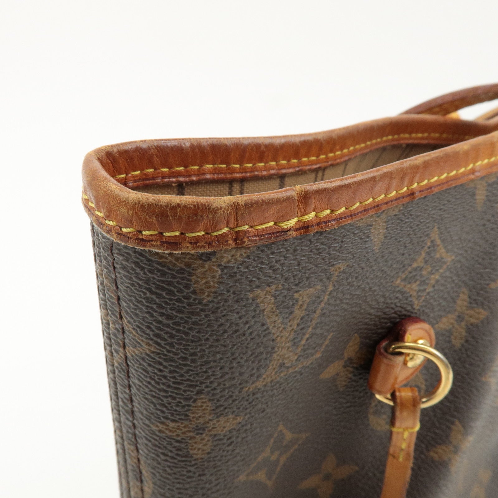 Louis Vuitton Monogram Neverfull MM Tote Bag Brown M40156