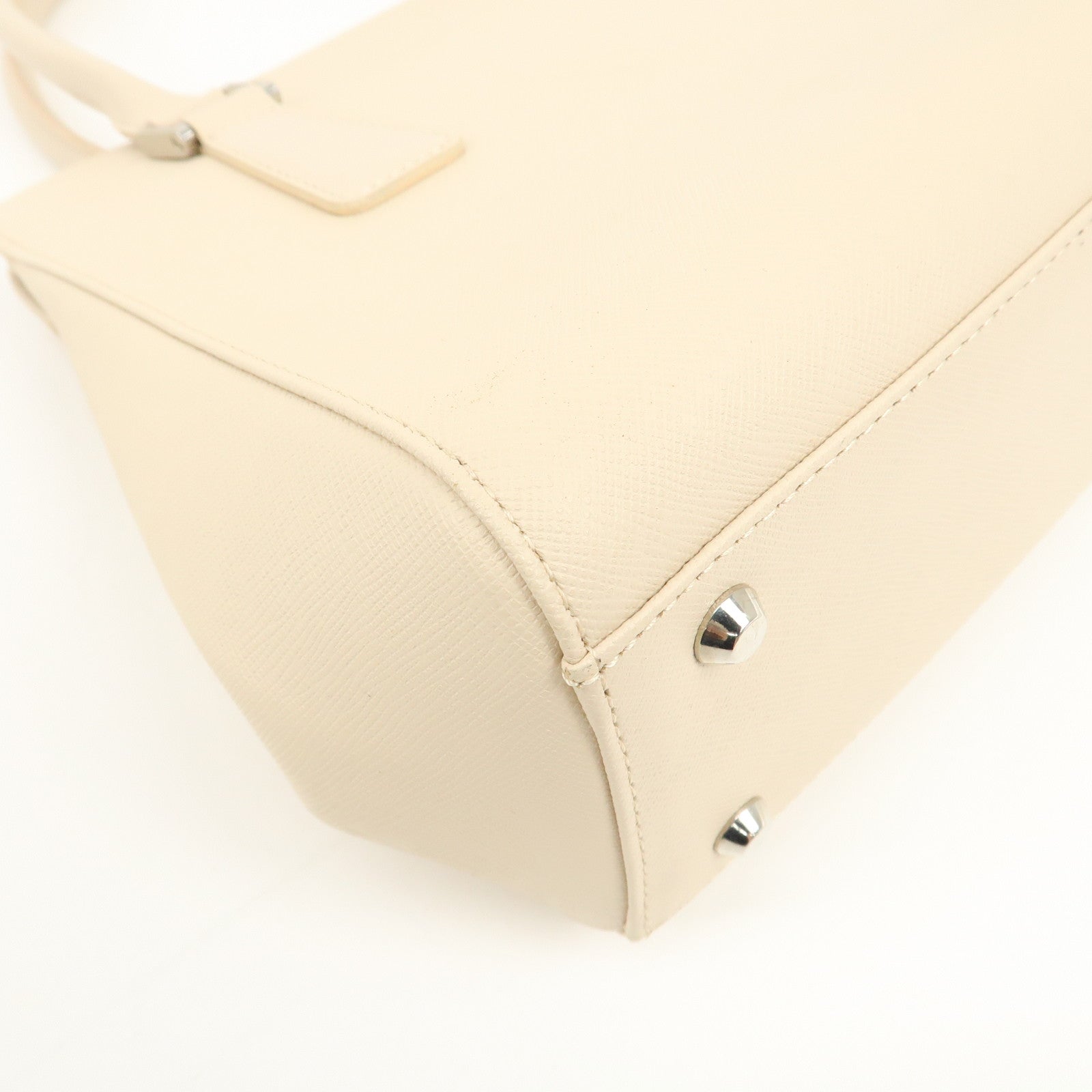 BURBERRY Leather Hand Bag Beige