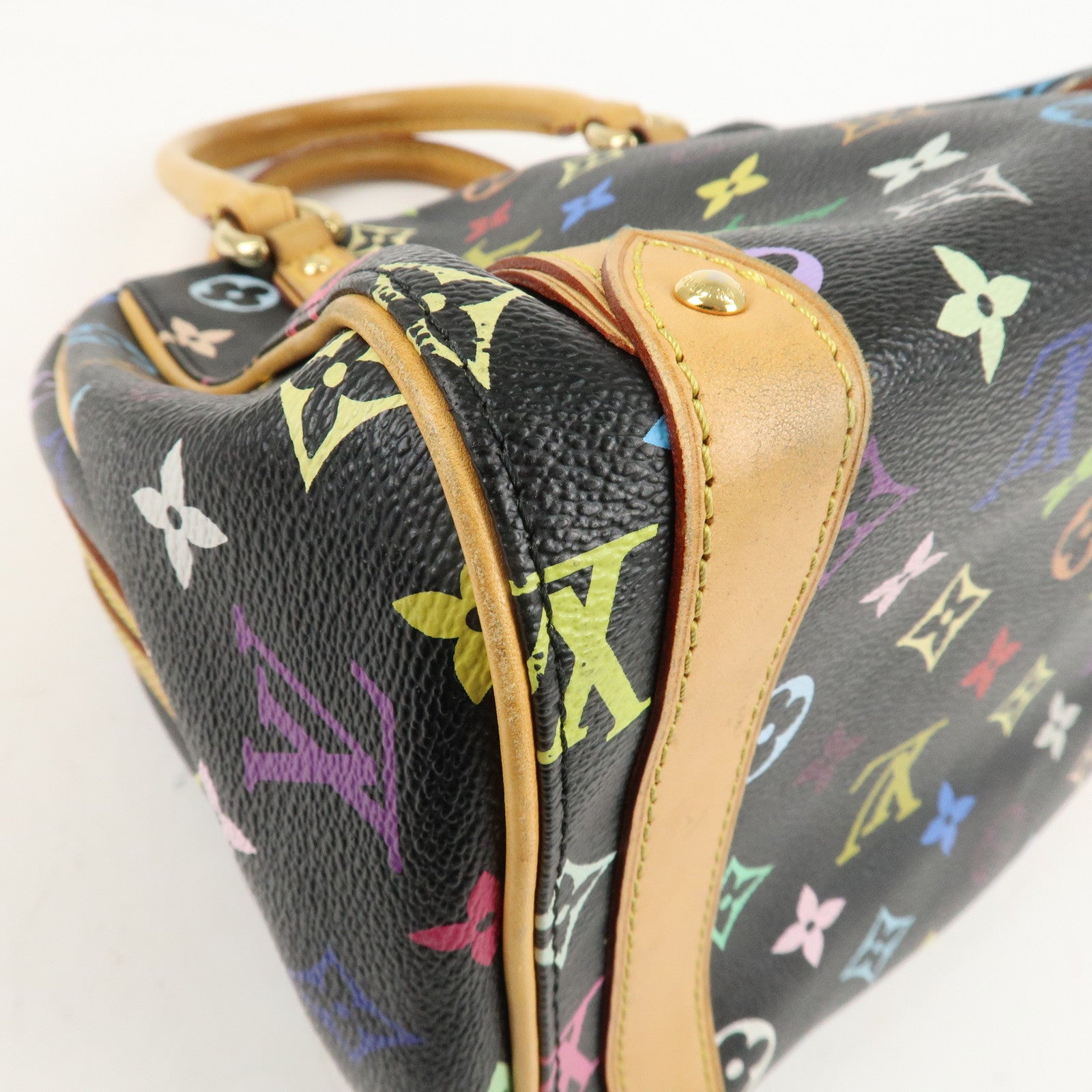 Louis Vuitton Monogram Multi Color Priscilla Hand Bag Noir M40097 Used