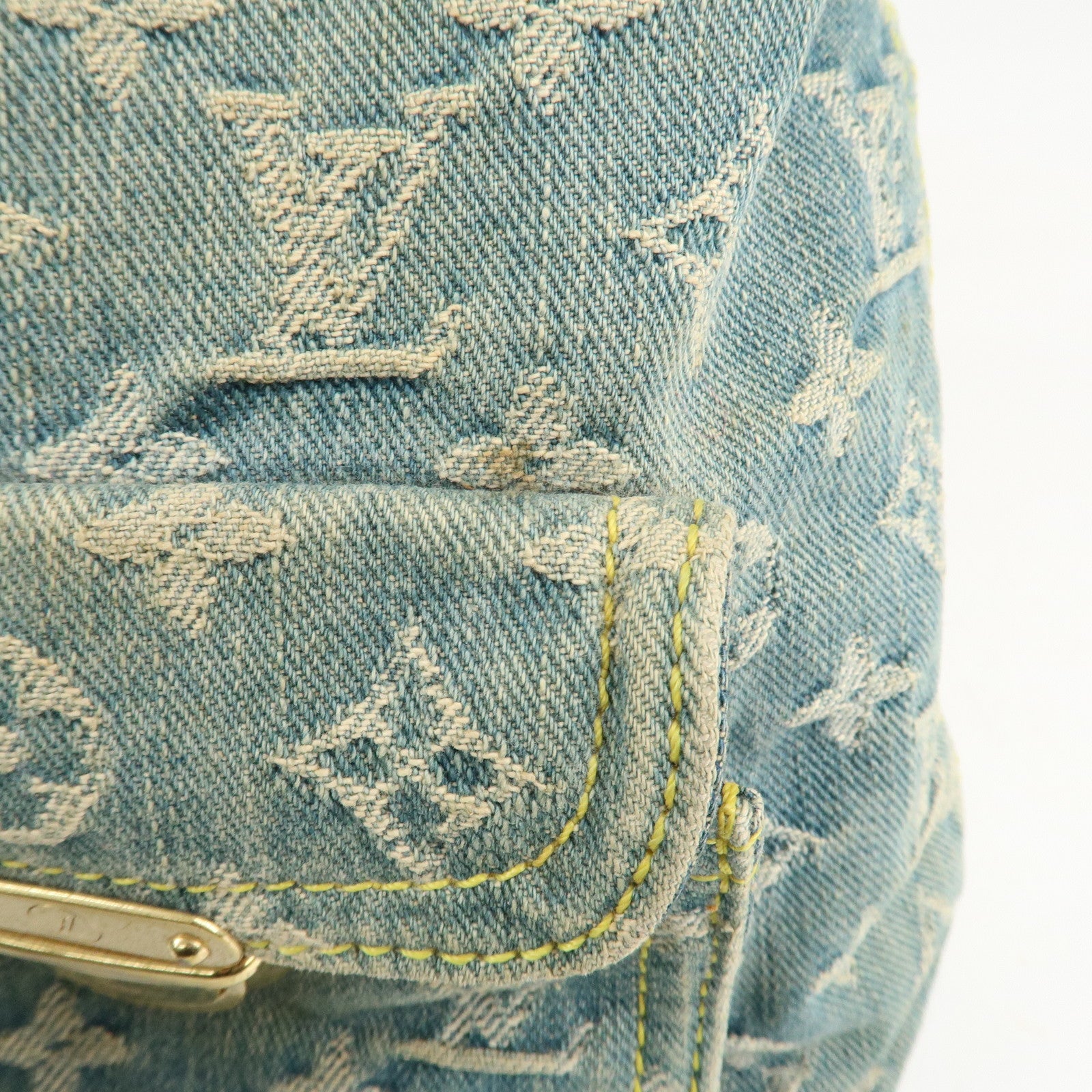 Louis Vuitton Monogram Denim Baggy GM Shoulder Bag M95048