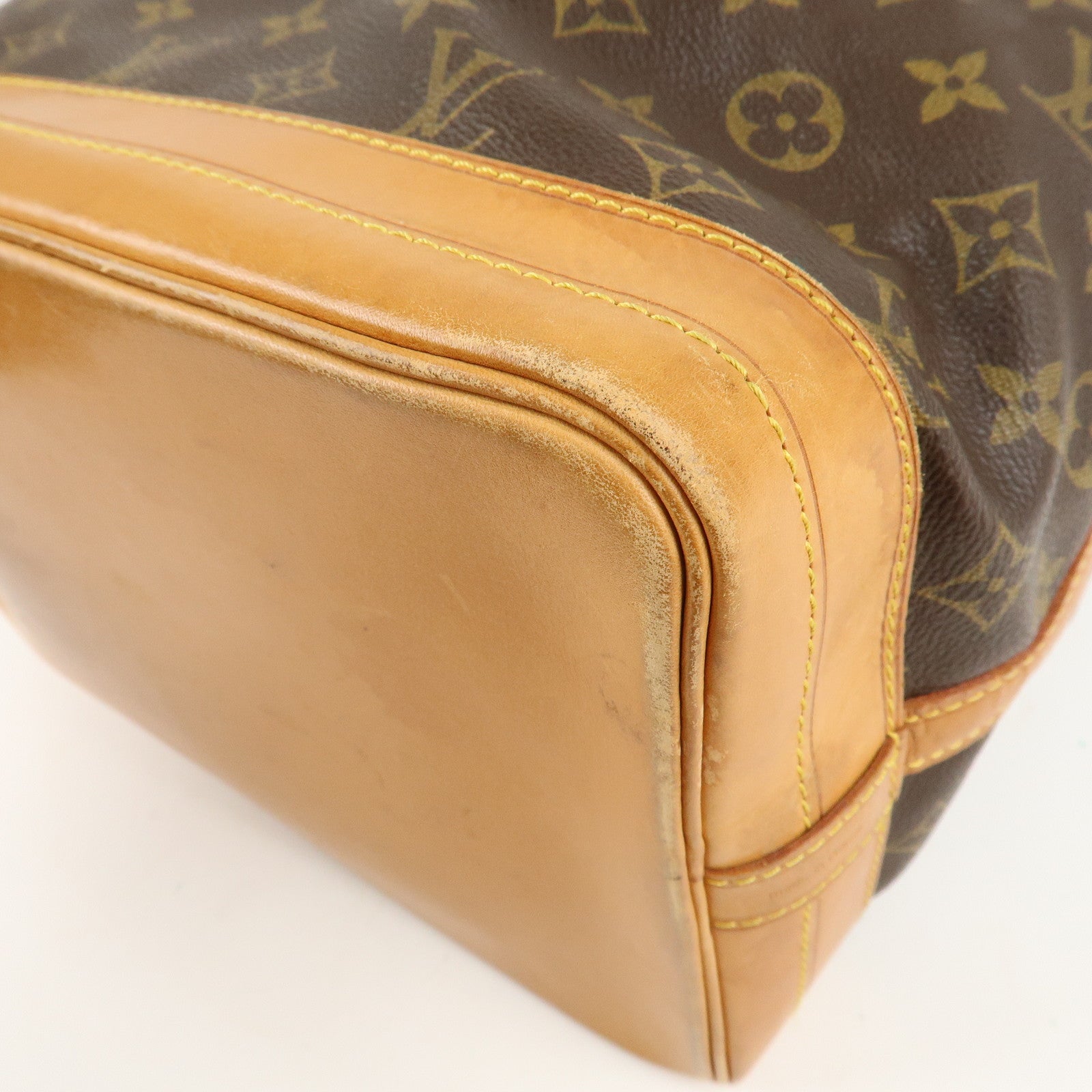 Louis Vuitton Monogram Noe Shoulder Bag Hand Bag Brown M42224 Used