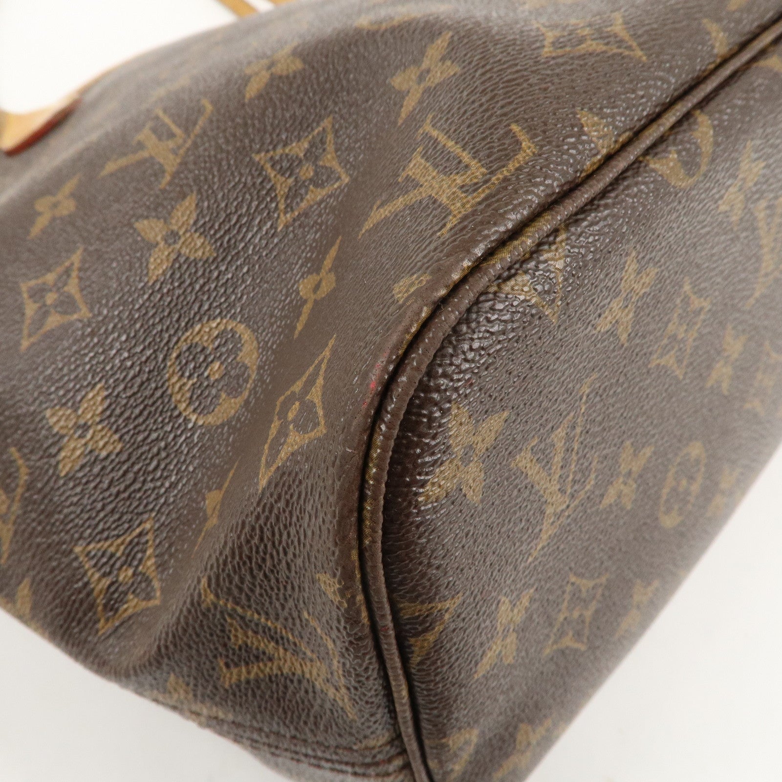 Louis Vuitton Monogram Neverfull MM Tote Bag Cerise M41177