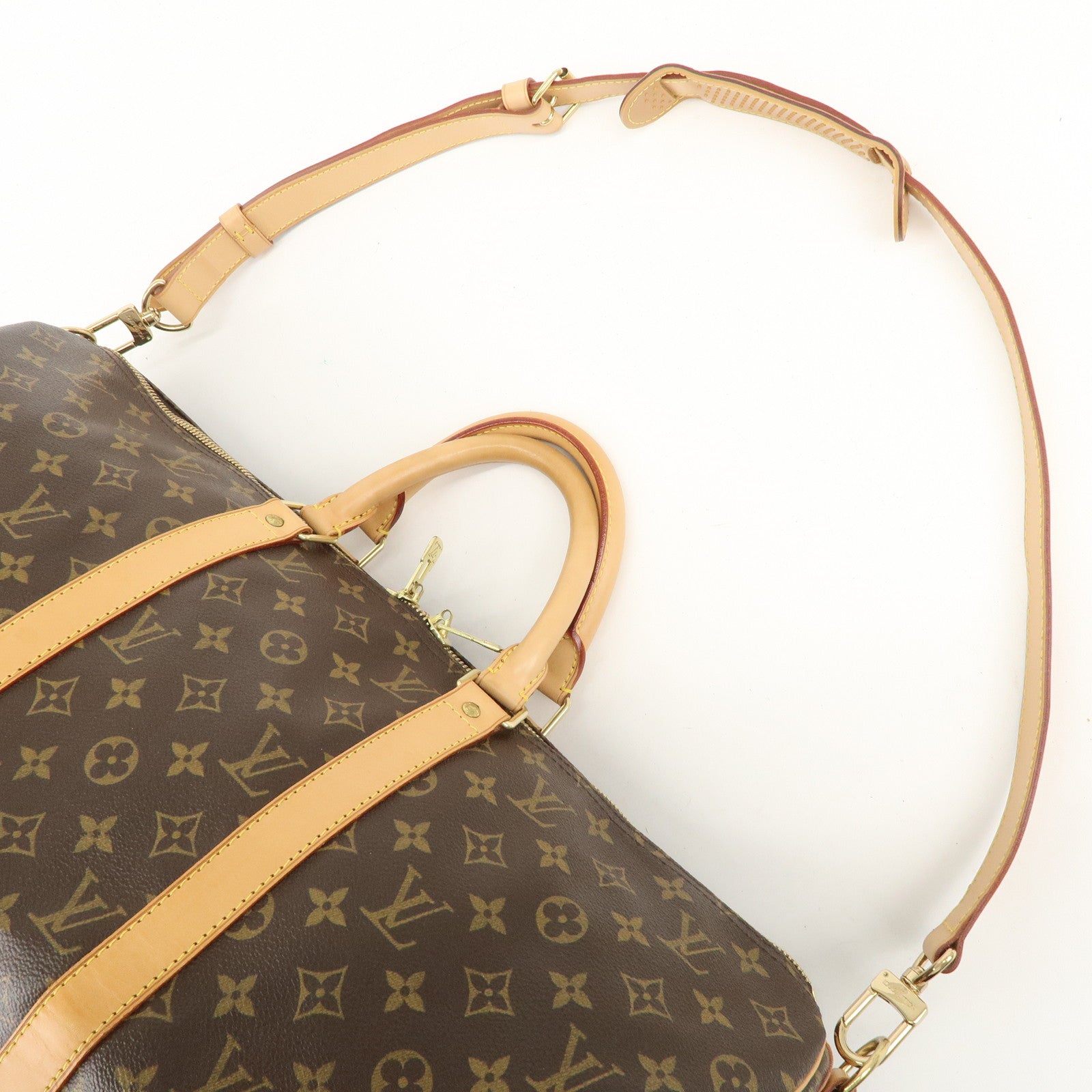 Louis Vuitton Monogram Keep All Bandouliere 50 Boston Bag M41416 Used