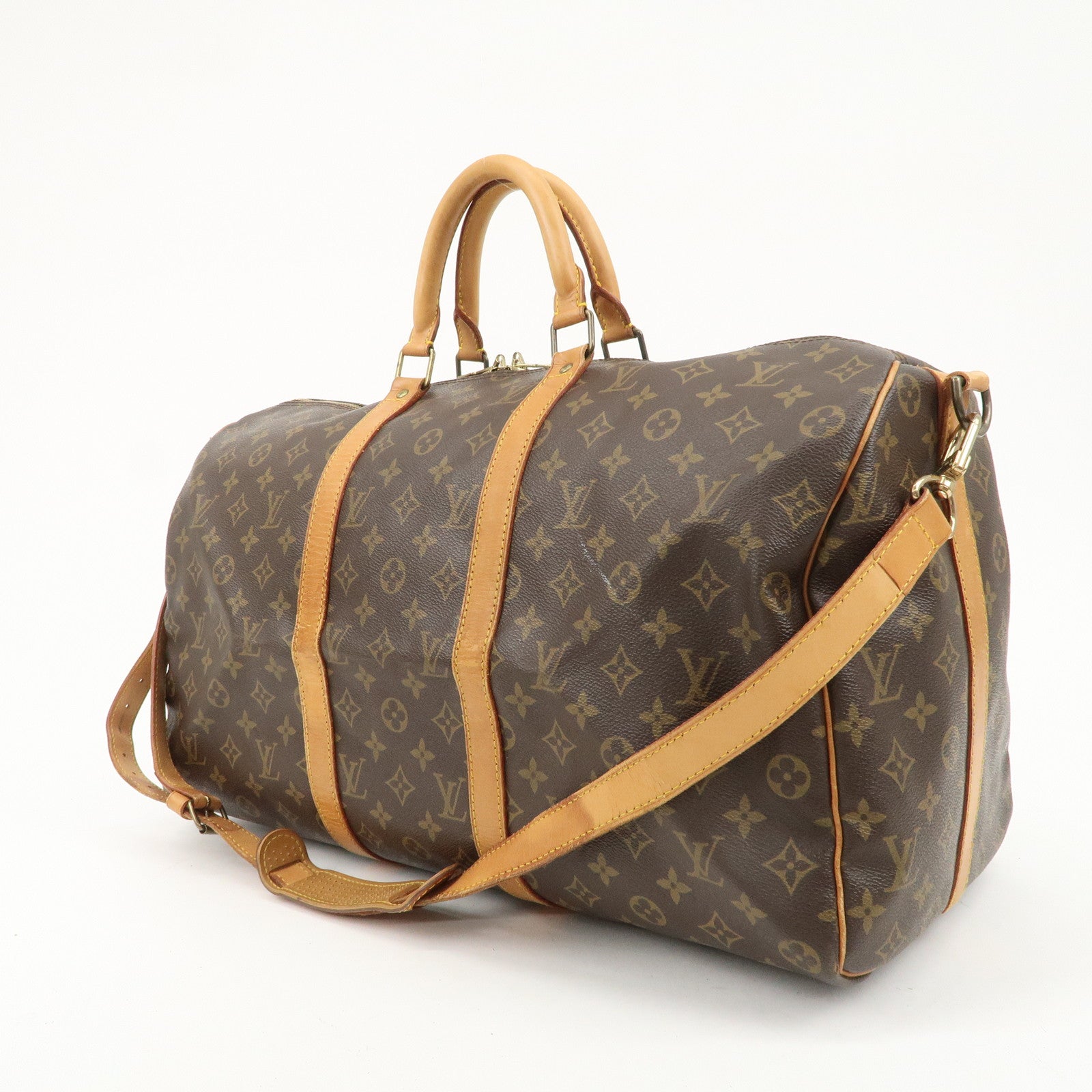 Louis Vuitton Monogram Keep All Bandouliere 50 Boston Bag M41416 Used