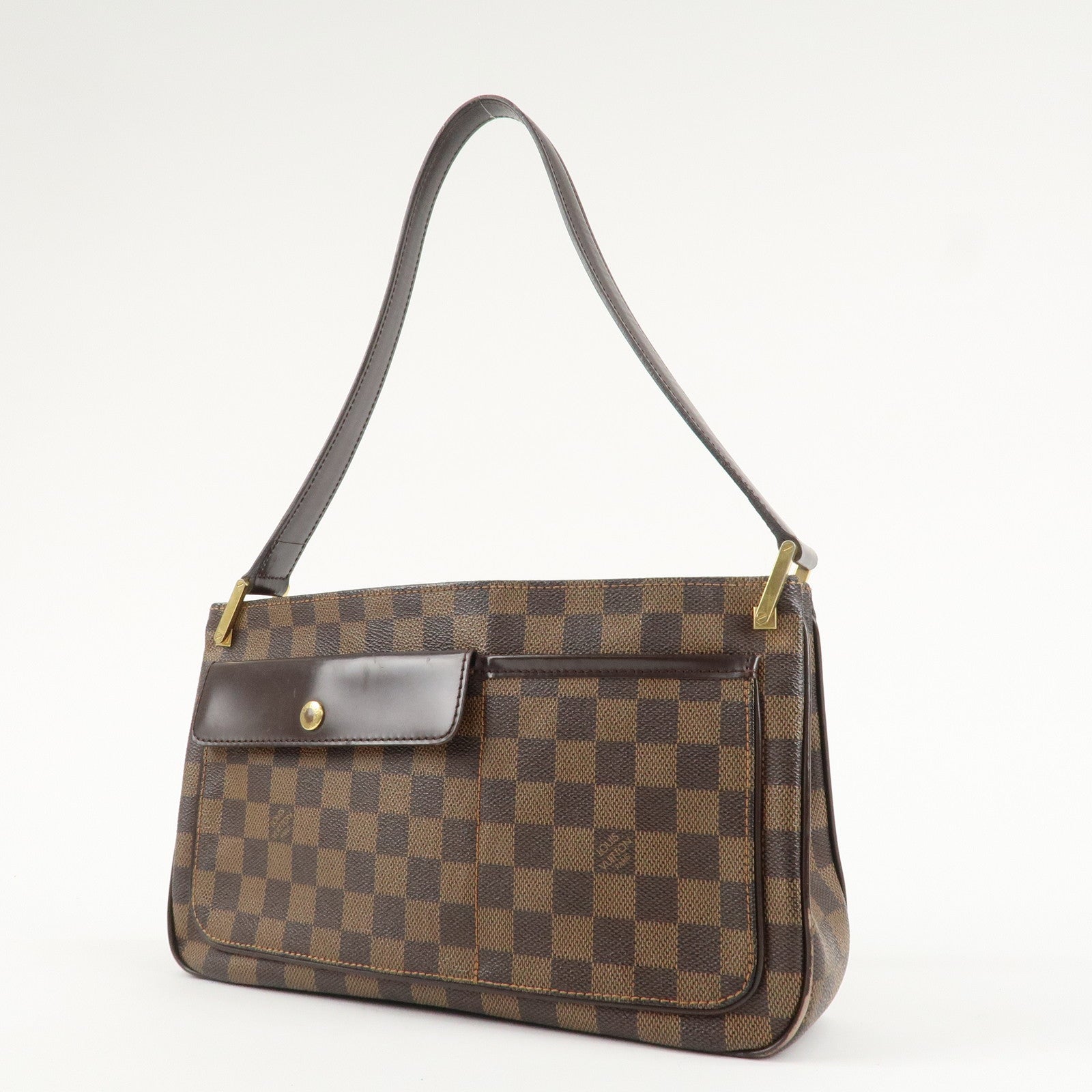 Louis Vuitton Damier Aubagne Shoulder Bag Hand Bag Brown N51129 Used