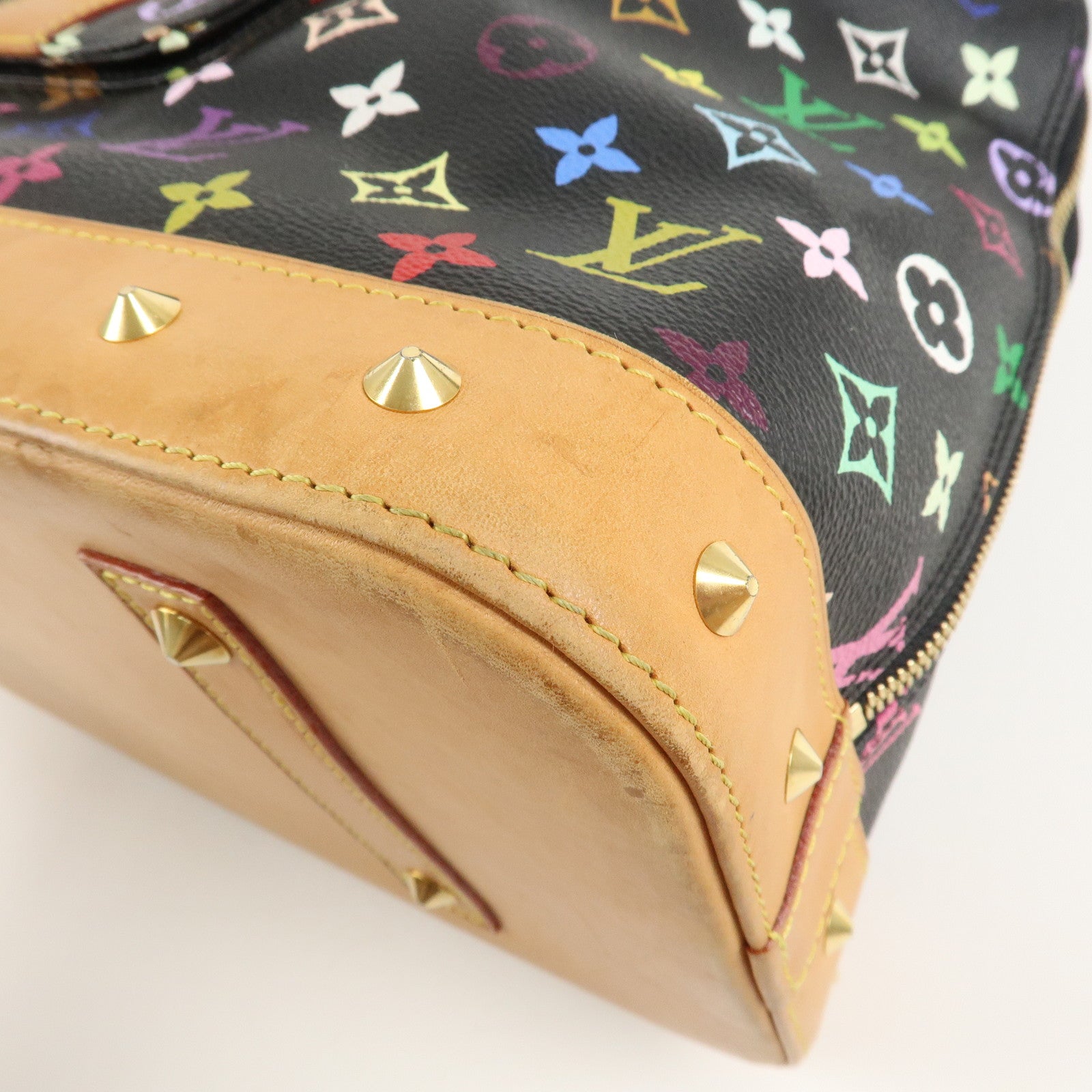 Louis Vuitton Monogram Alma GM Multicolor Hand Bag Noir M40442 Used