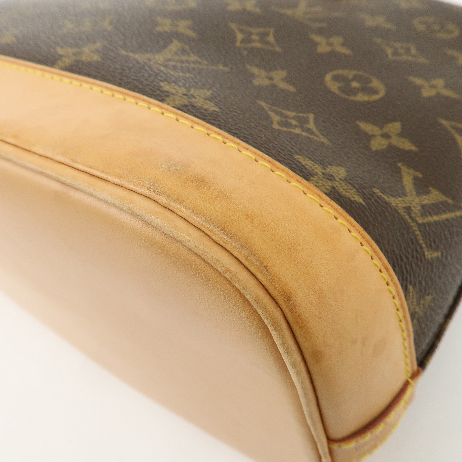 Louis Vuitton Monogram Alma Hand Bag Brown M51130