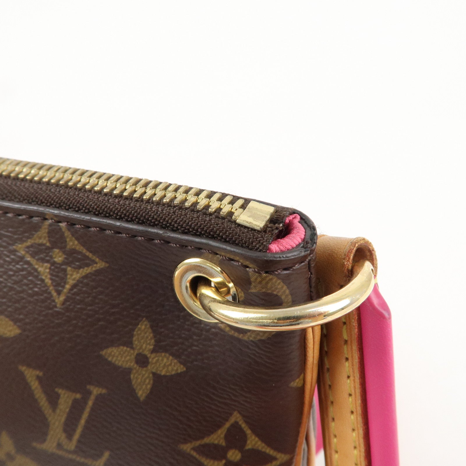 Louis Vuitton Monogram Lorette Shoulder Bag Hot Pink M44053