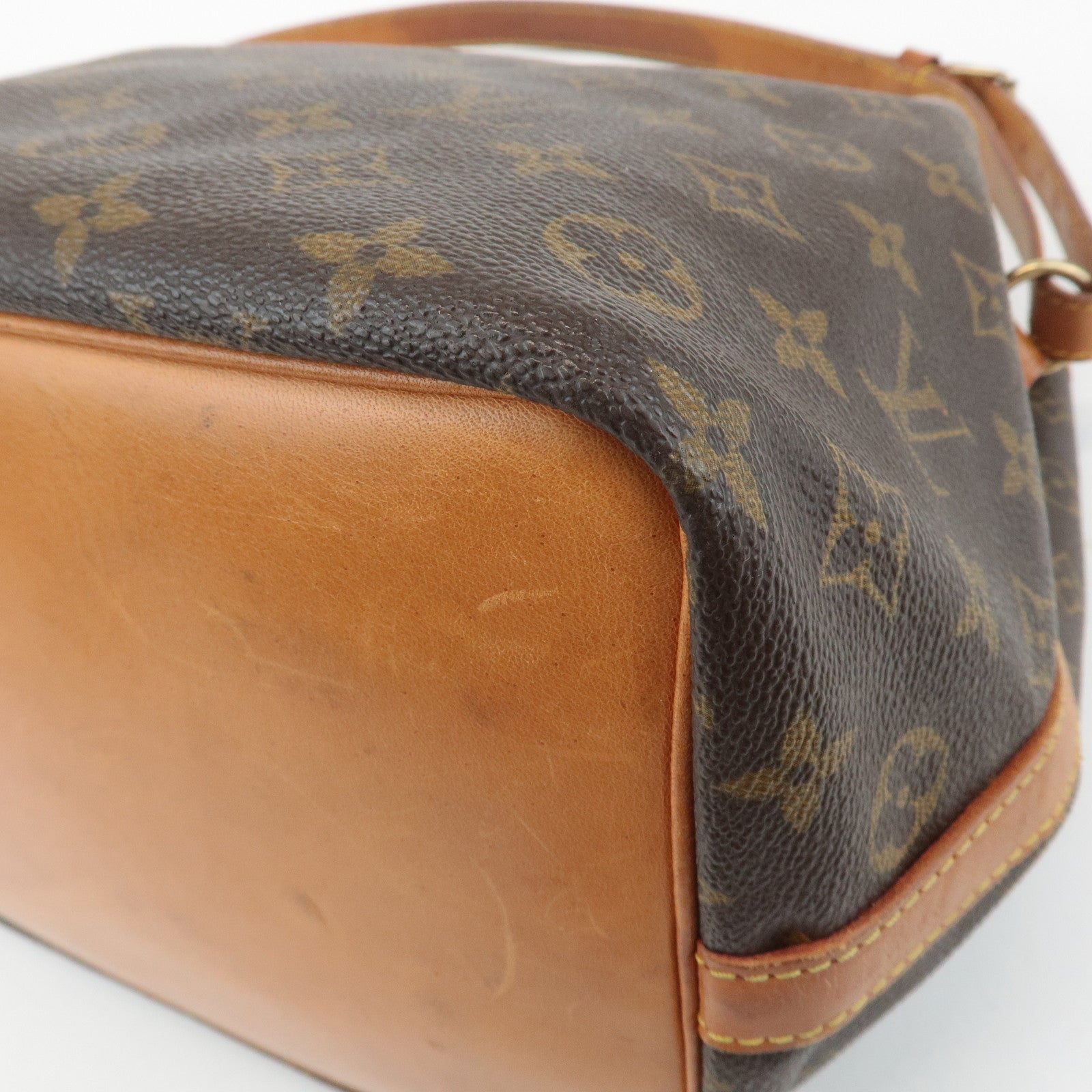 Louis Vuitton Monogram Petit Noe Shoulder Bag Brown M42226 Used