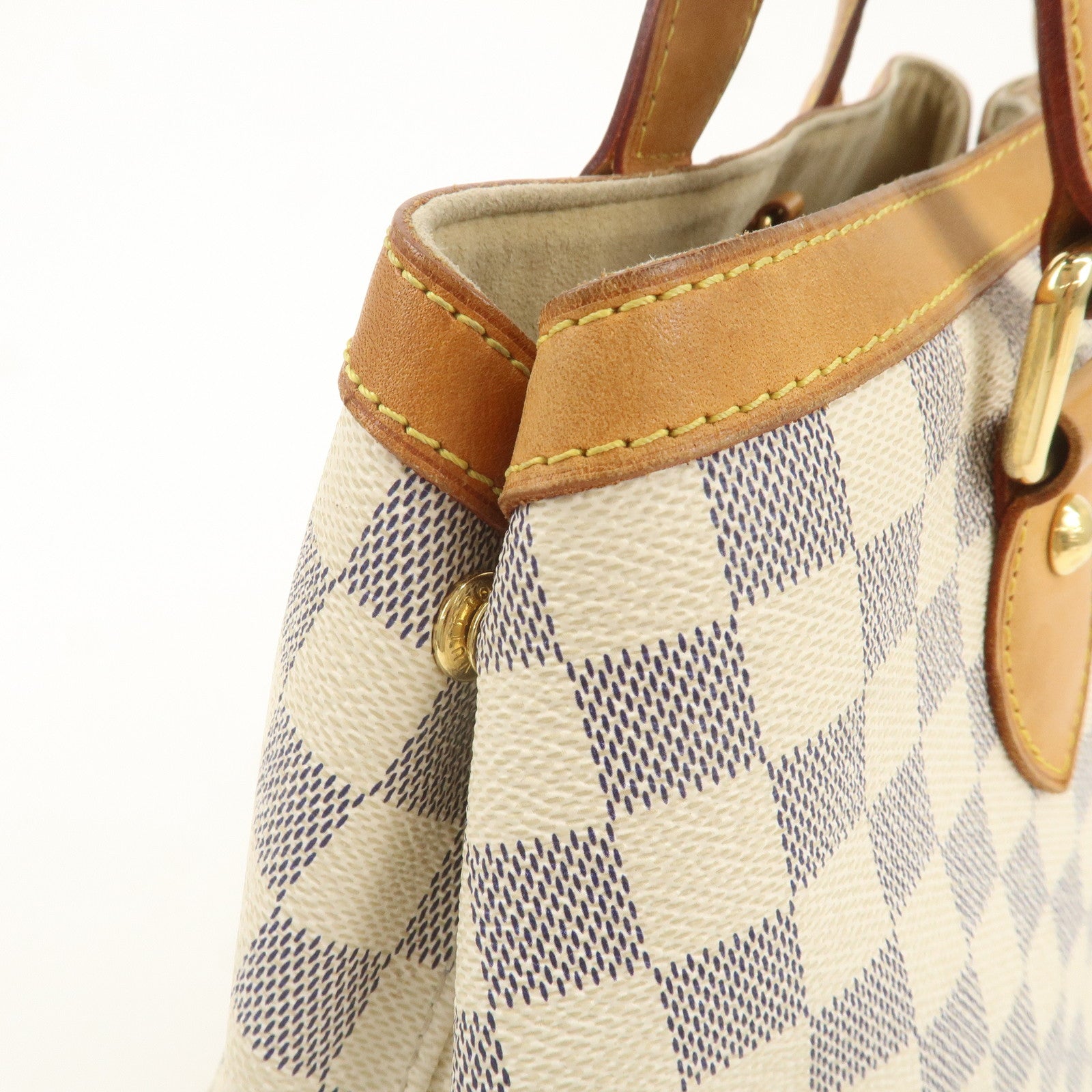 Louis Vuitton Damier Azur Hampstead PM Hand Bag Ivory N51207