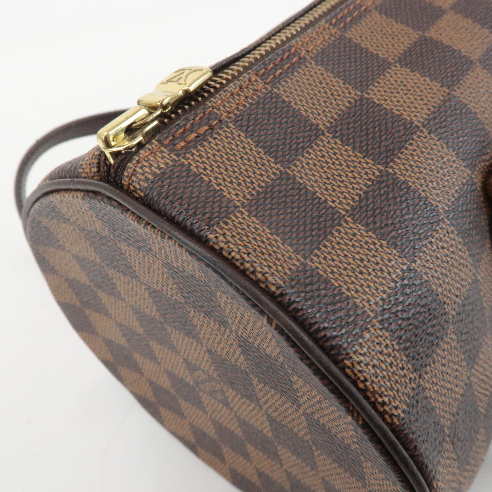 Louis Vuitton Damier Ebene Papillon 30 Hand Bag Brown N51303 Used